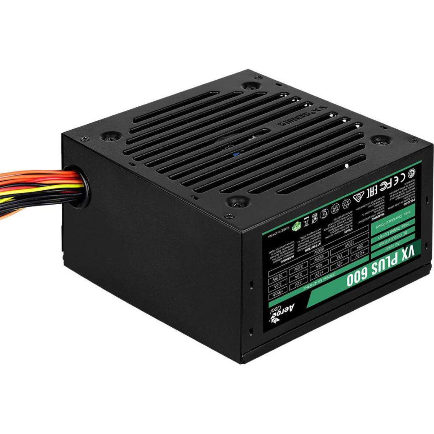 Блок питания Aerocool 600W VX PLUS 600 (4713105962772) Black Б/у