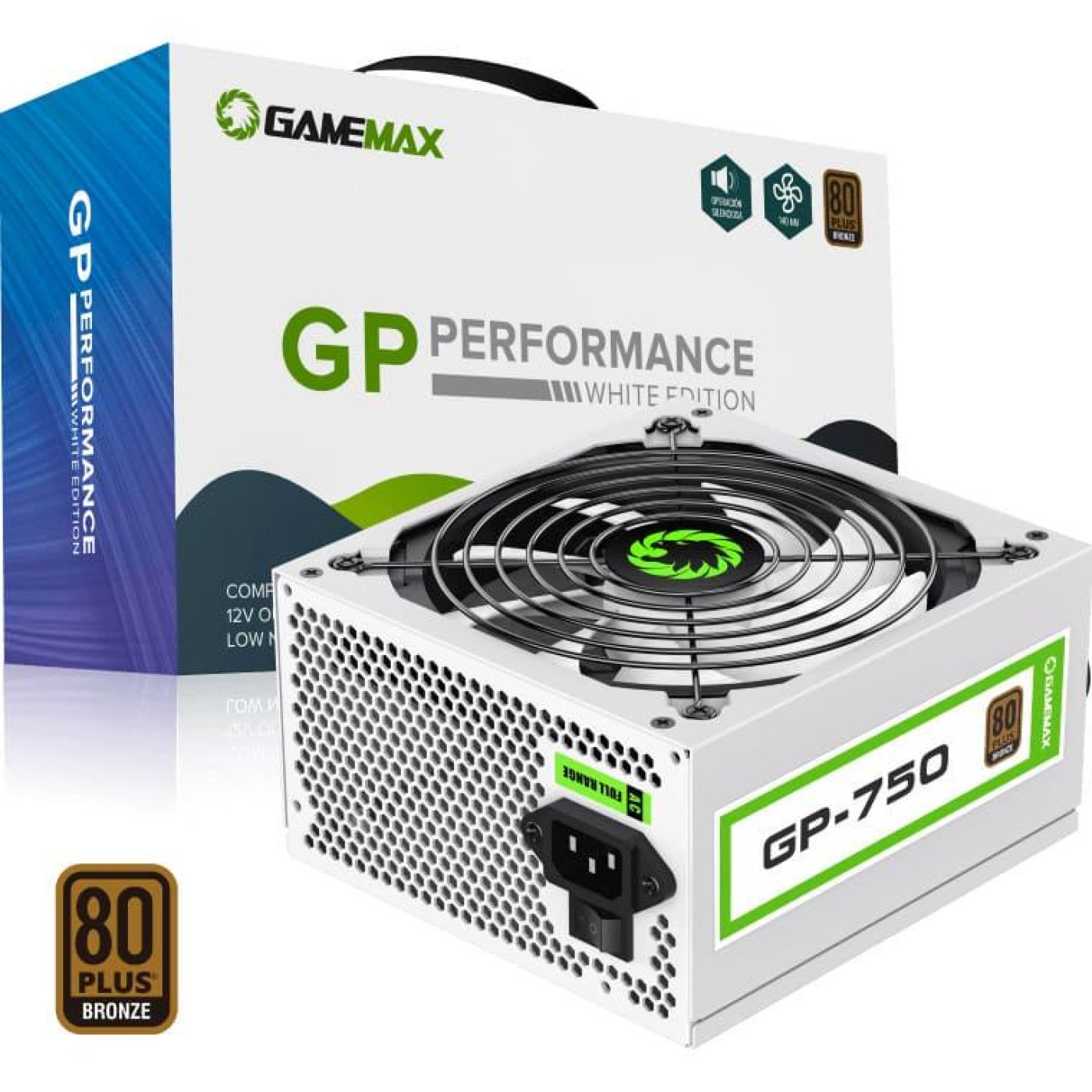 Блок питания GameMax 750W 80+ Bronze (GP-750 White)
