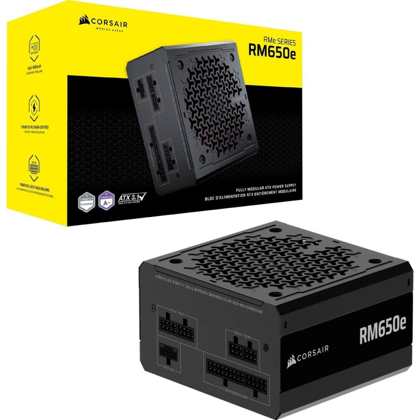 Блок питания Corsair RM650e 650W 80+ Gold (CP-9020302-EU) Black