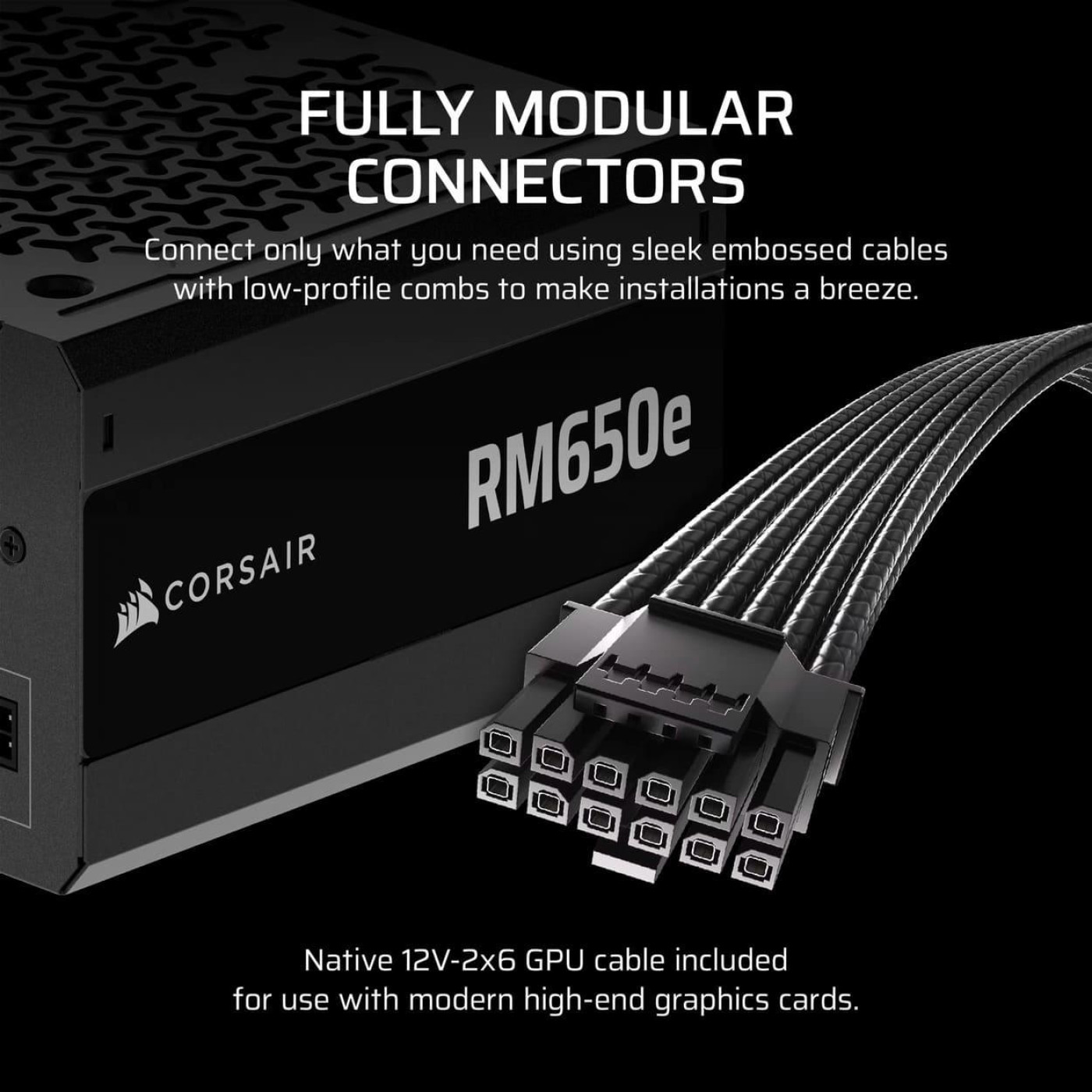 Блок питания Corsair RM650e 650W 80+ Gold (CP-9020302-EU) Black