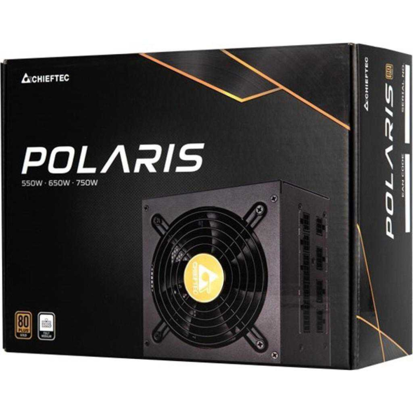 Блок живлення Chieftec PPS-550FC 550W 80+ Gold (PPS-550FC) Black