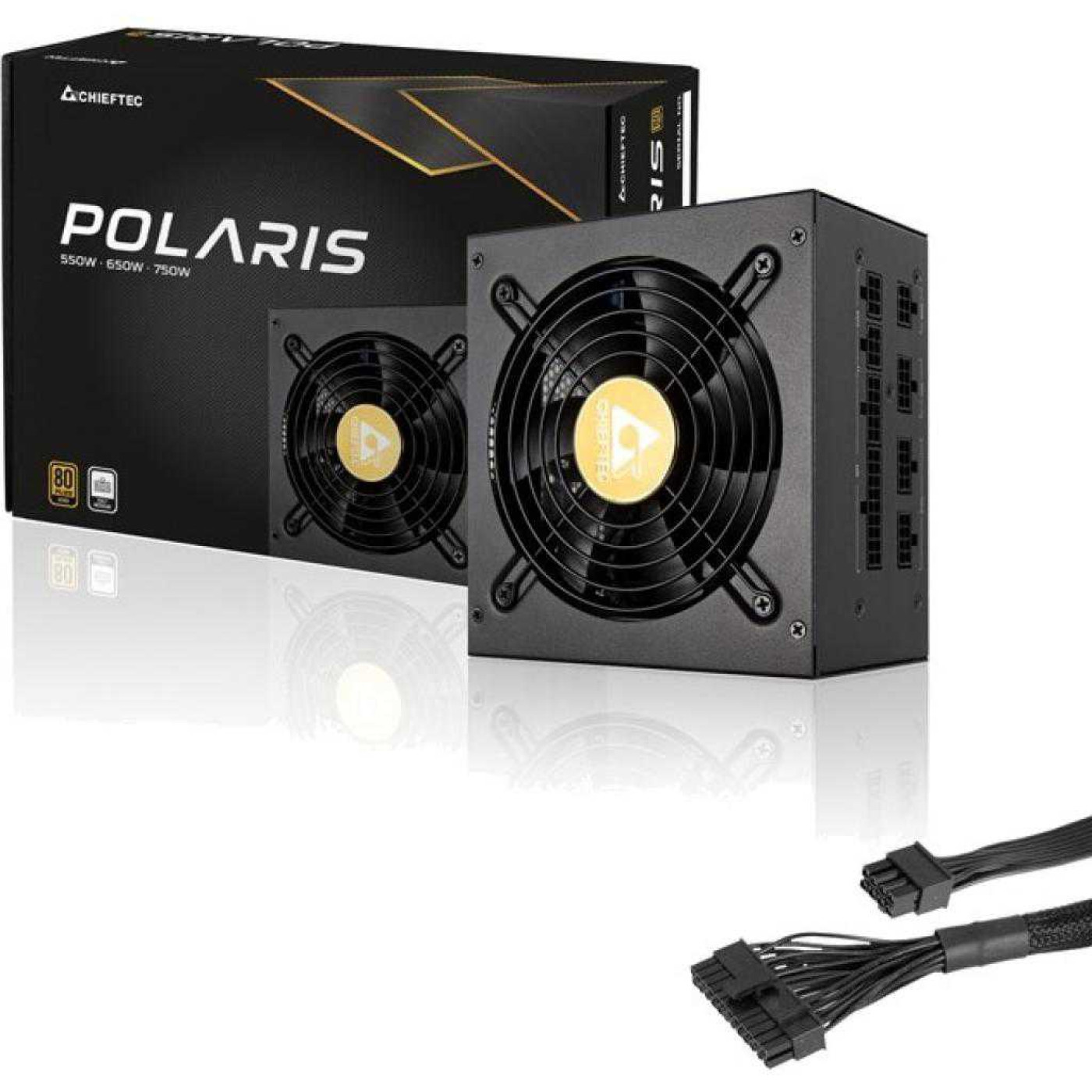 Блок живлення Chieftec PPS-550FC 550W 80+ Gold (PPS-550FC) Black