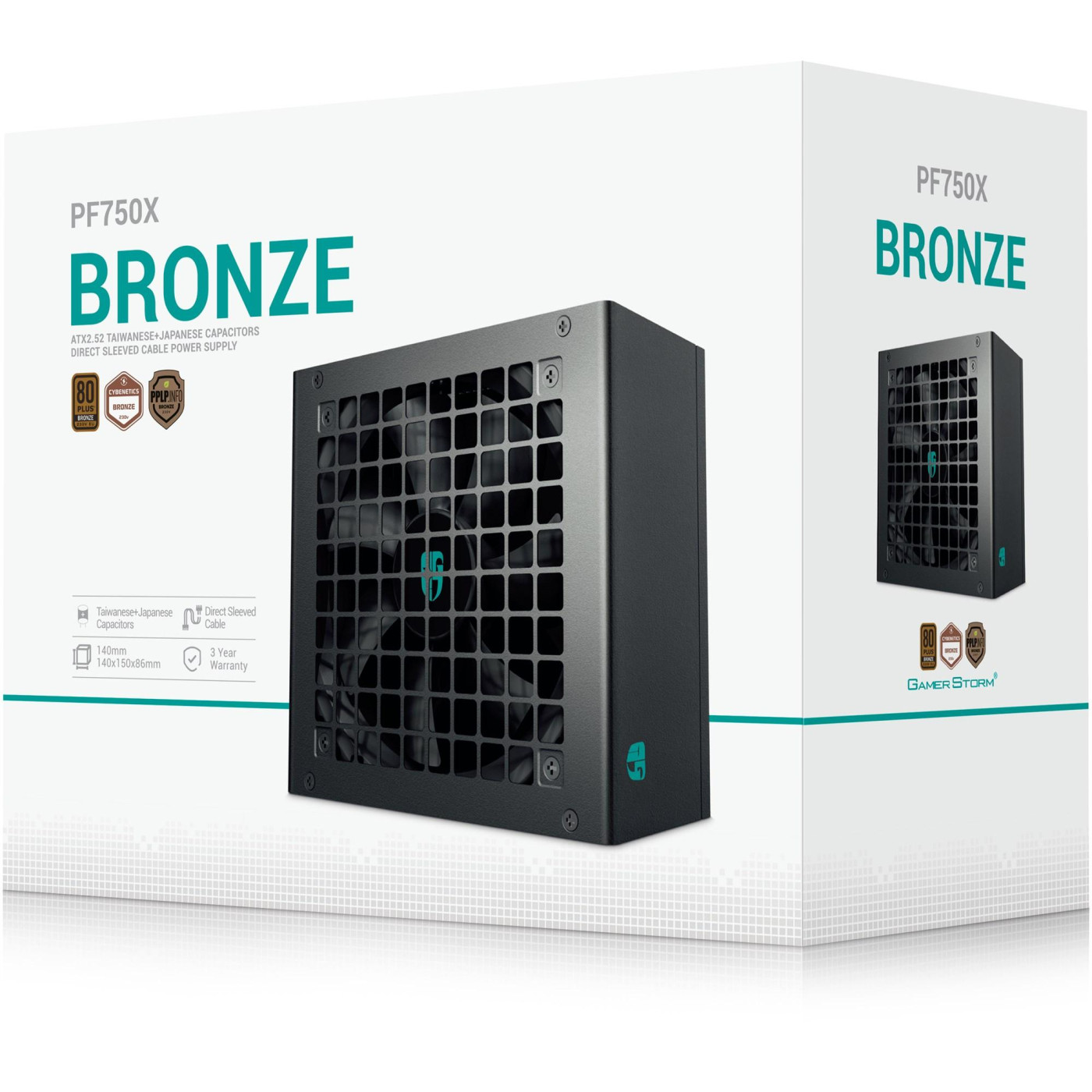 Блок живлення GamerStorm DeepCool PF750X 750W 80+ Bronze (R-PF750X-HD0B-JGEU) Black