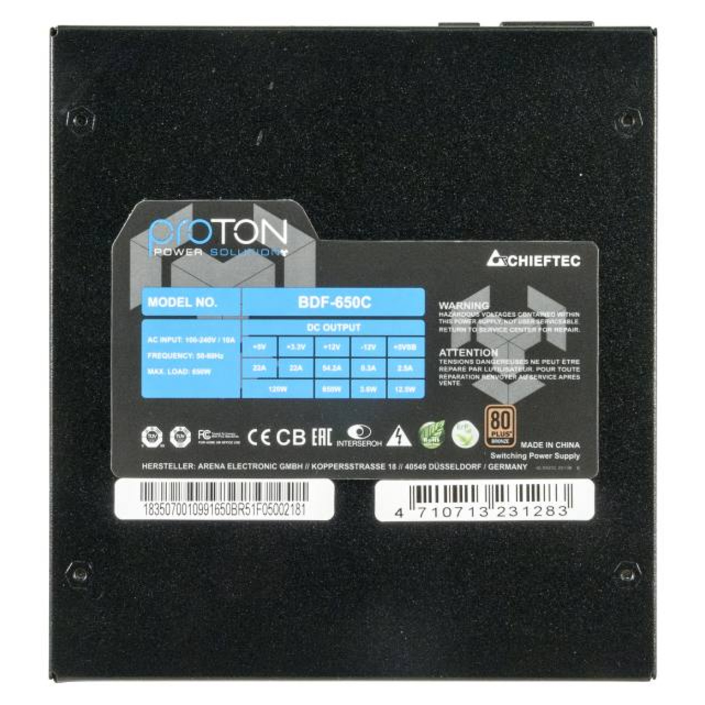 Блок питания Chieftec Proton 650W (BDF-650C) Б/у