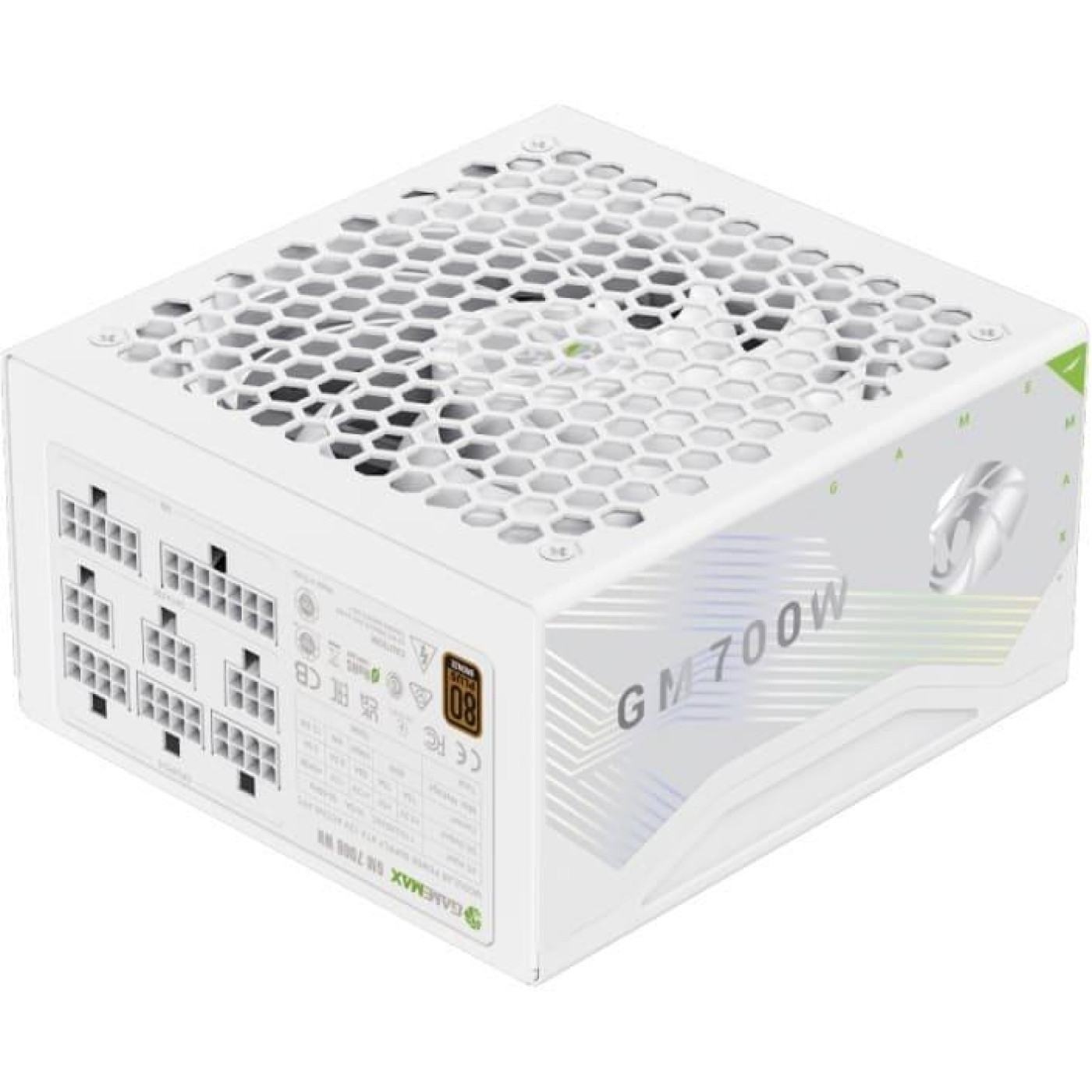 Блок живлення GameMax GM 700B Fully-modular 700W 80+ Bronze (GM 700B WH Fully-modular New) White