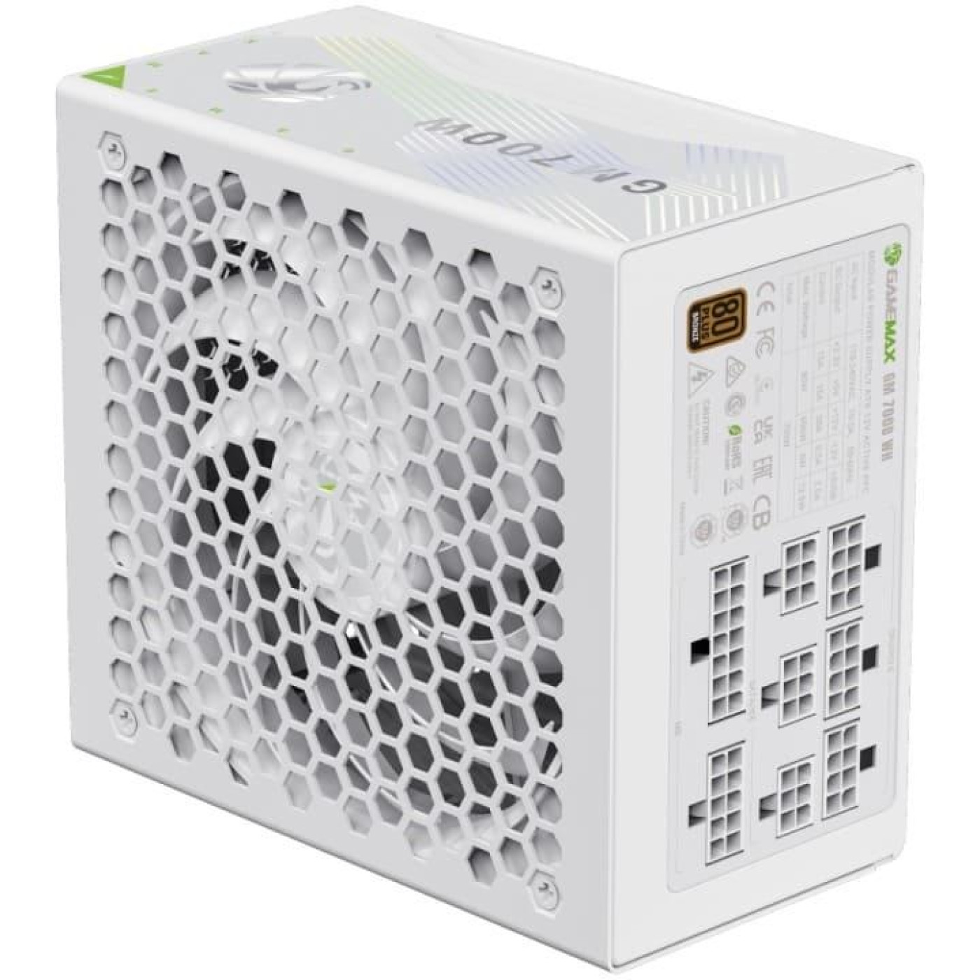 Блок живлення GameMax GM 700B Fully-modular 700W 80+ Bronze (GM 700B WH Fully-modular New) White