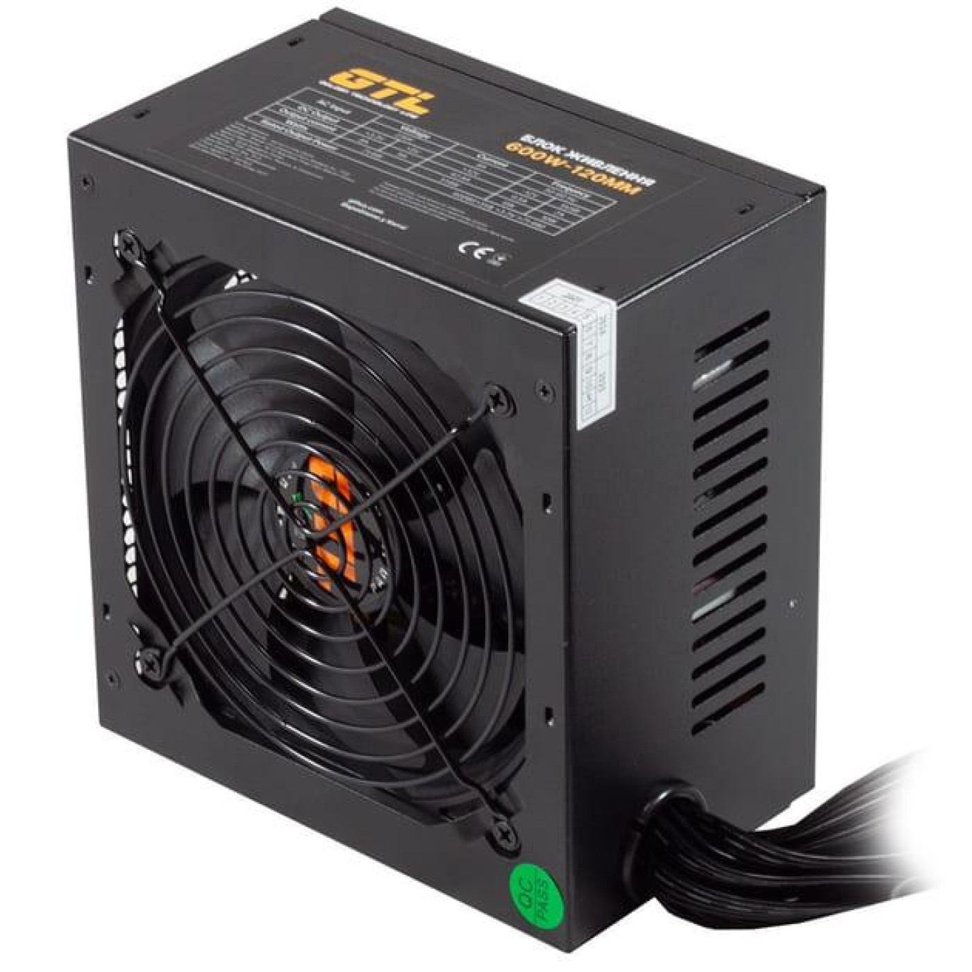 Блок живлення GTL 600W Black Bulk (GTL-600-120)