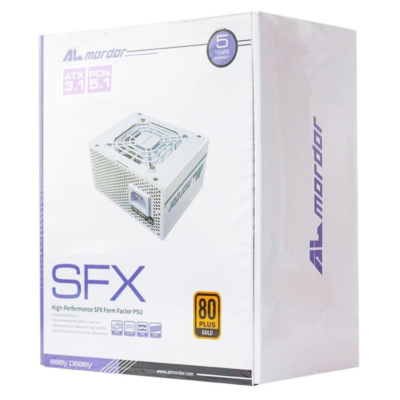 Блок питания ALmordor 750W SFX 80+ Gold ATX3.1 White (ALSFX750WH31)