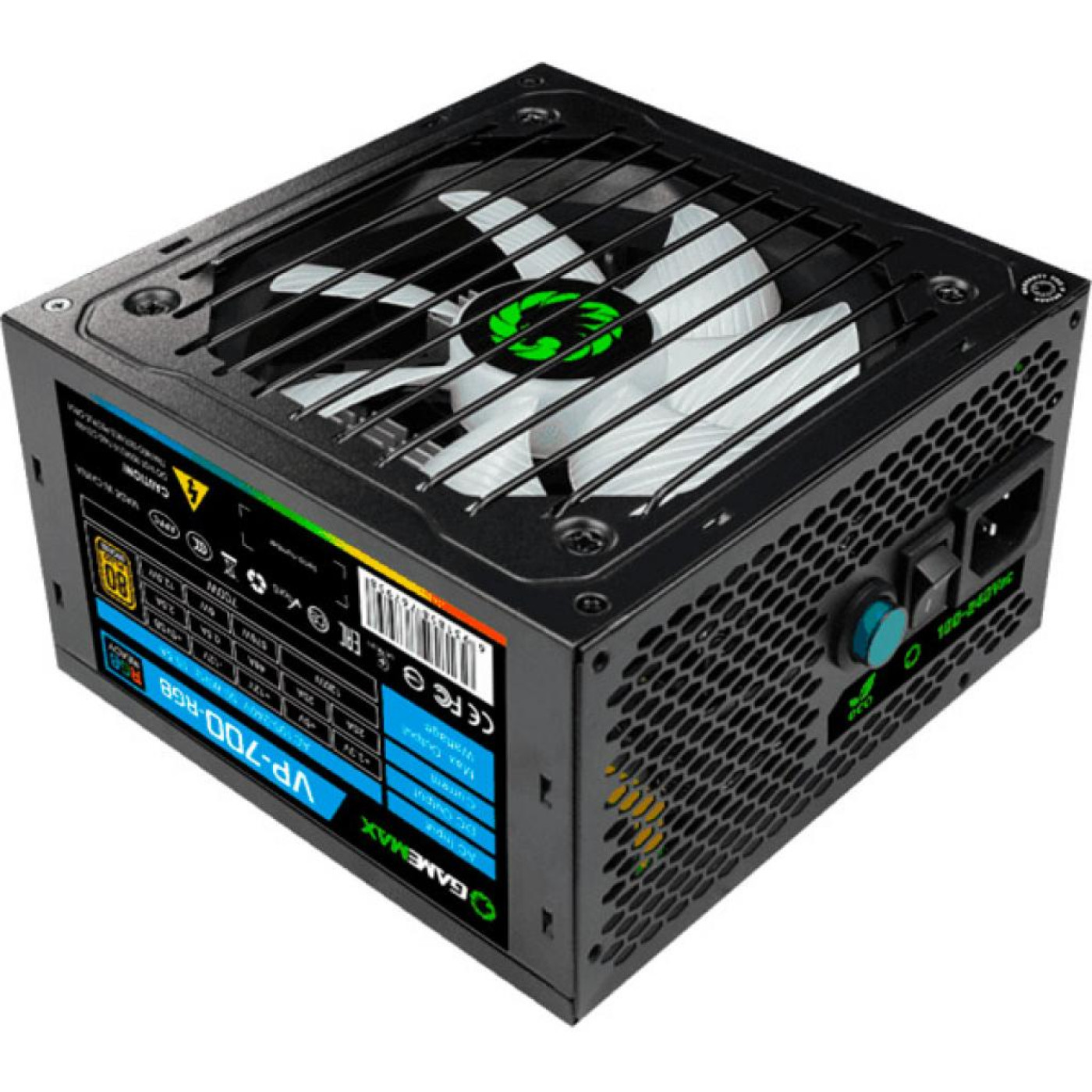 Блок питания GameMax 700W 80+ (VP-700-RGB) Black Б/у