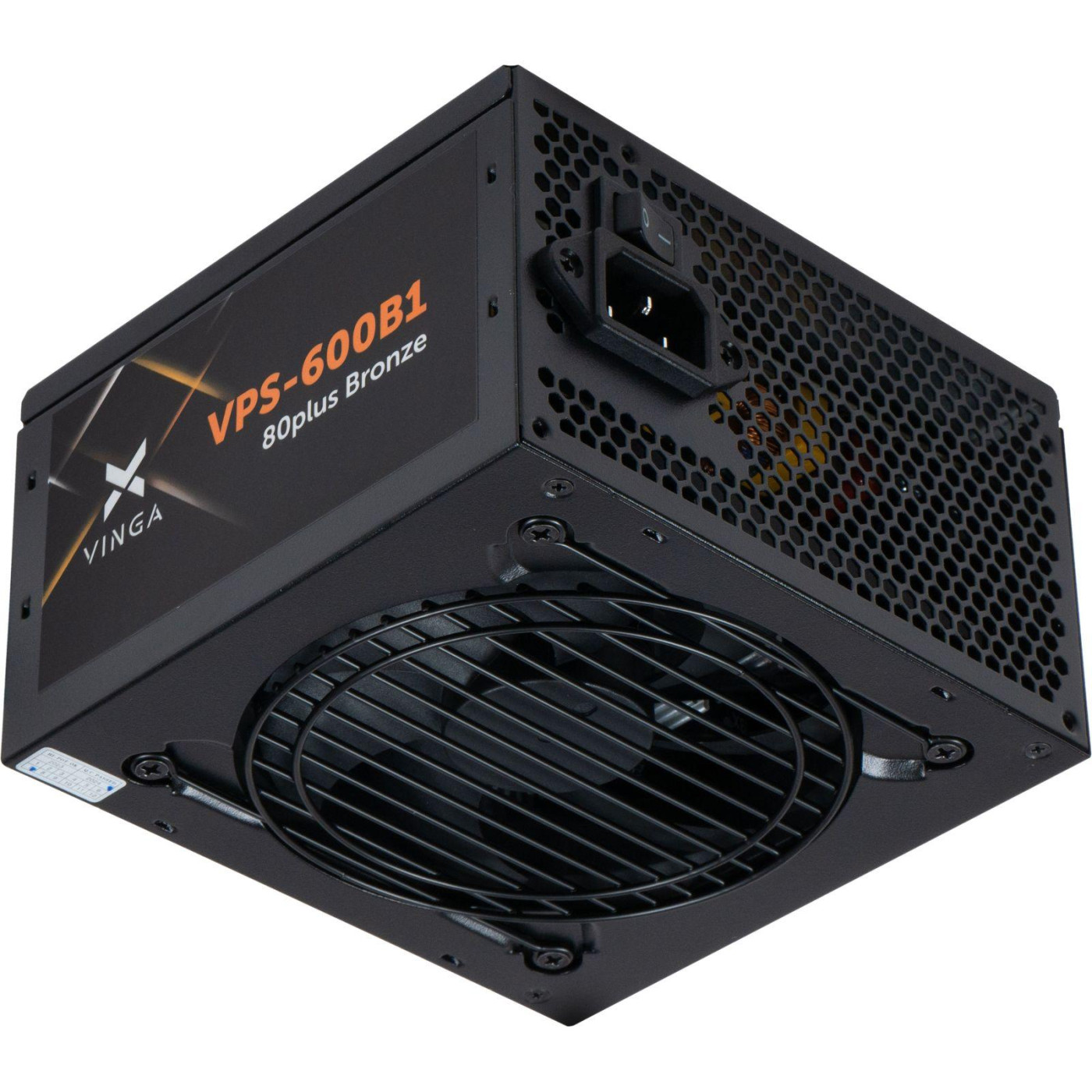 Блок питания Vinga 600W 80+ (VPS-600B1) Black