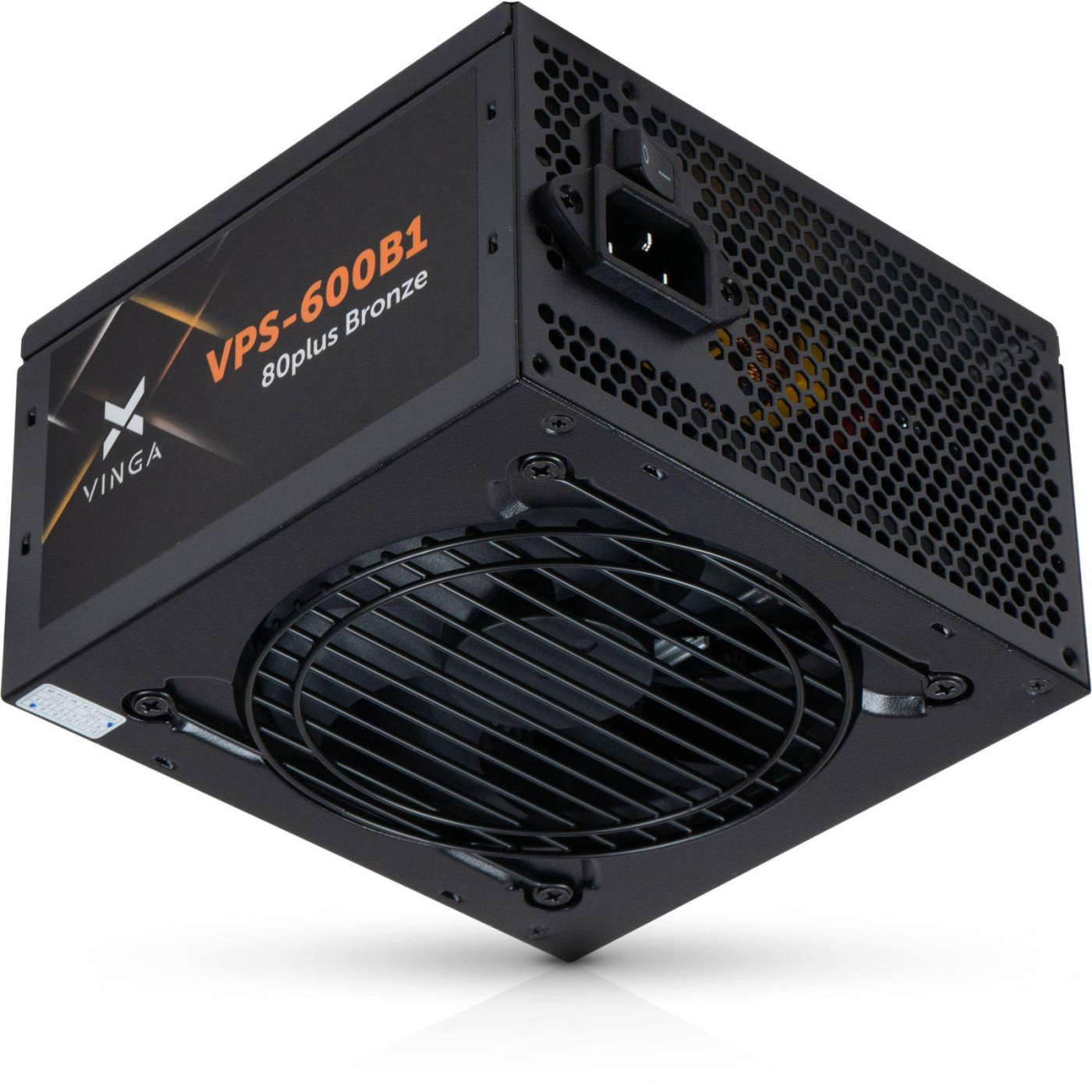 Блок питания Vinga 600W 80+ (VPS-600B1) Black