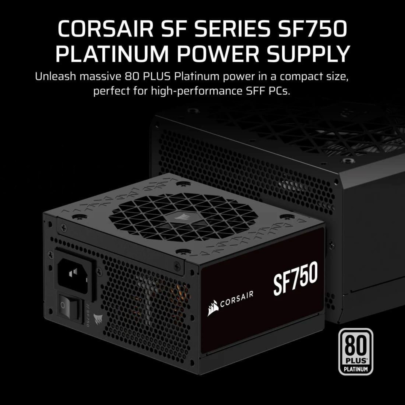 Блок живлення Corsair SF750 750W 80+ Platinum (CP-9020284-EU) Black