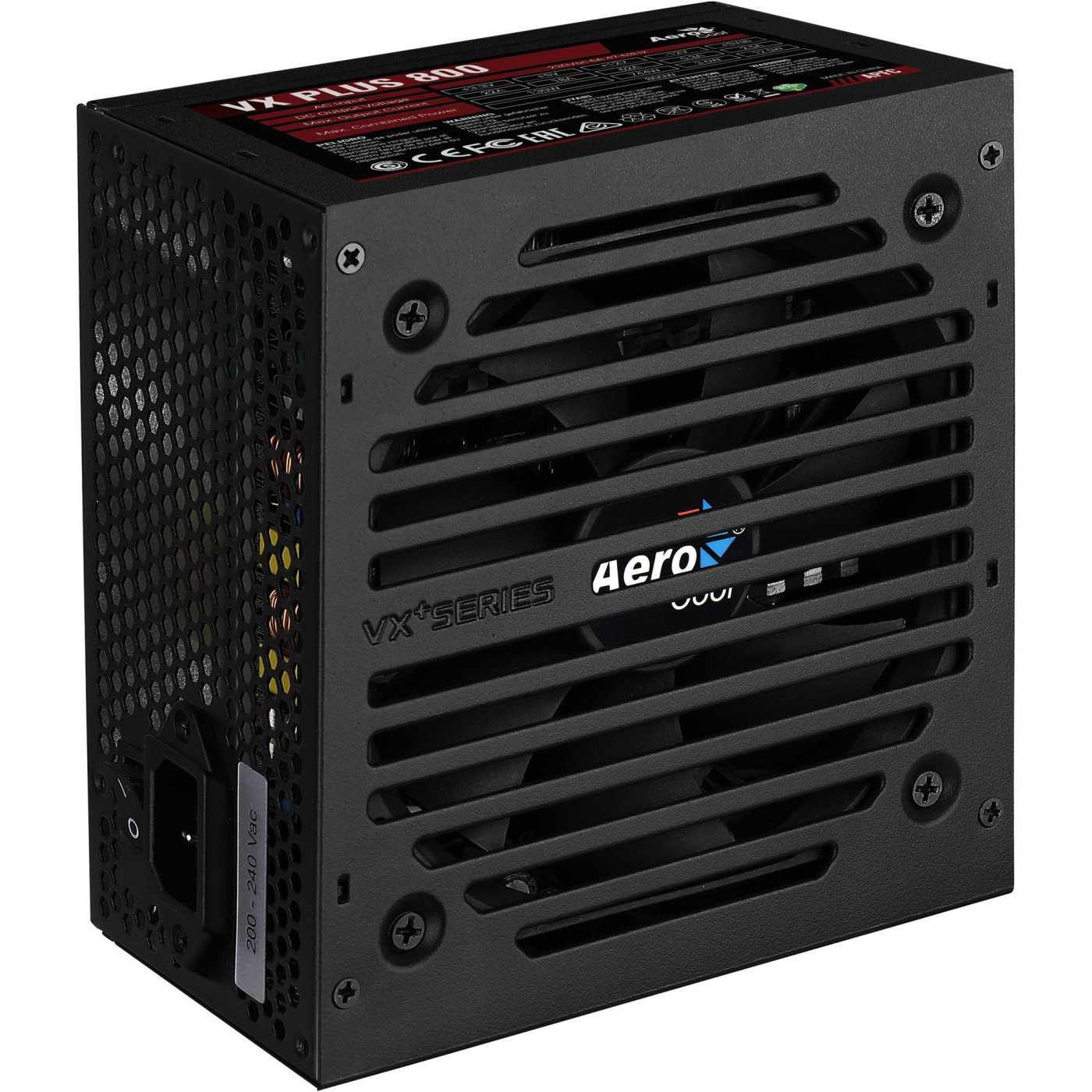 Блок живлення Aerocool VX Plus Stealth 800W (ACPN-VS80AEY.12) Black