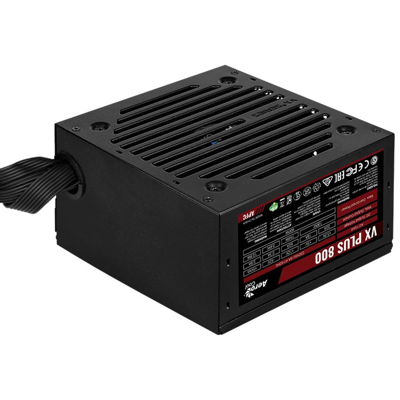 Блок живлення Aerocool VX Plus Stealth 800W (ACPN-VS80AEY.12) Black
