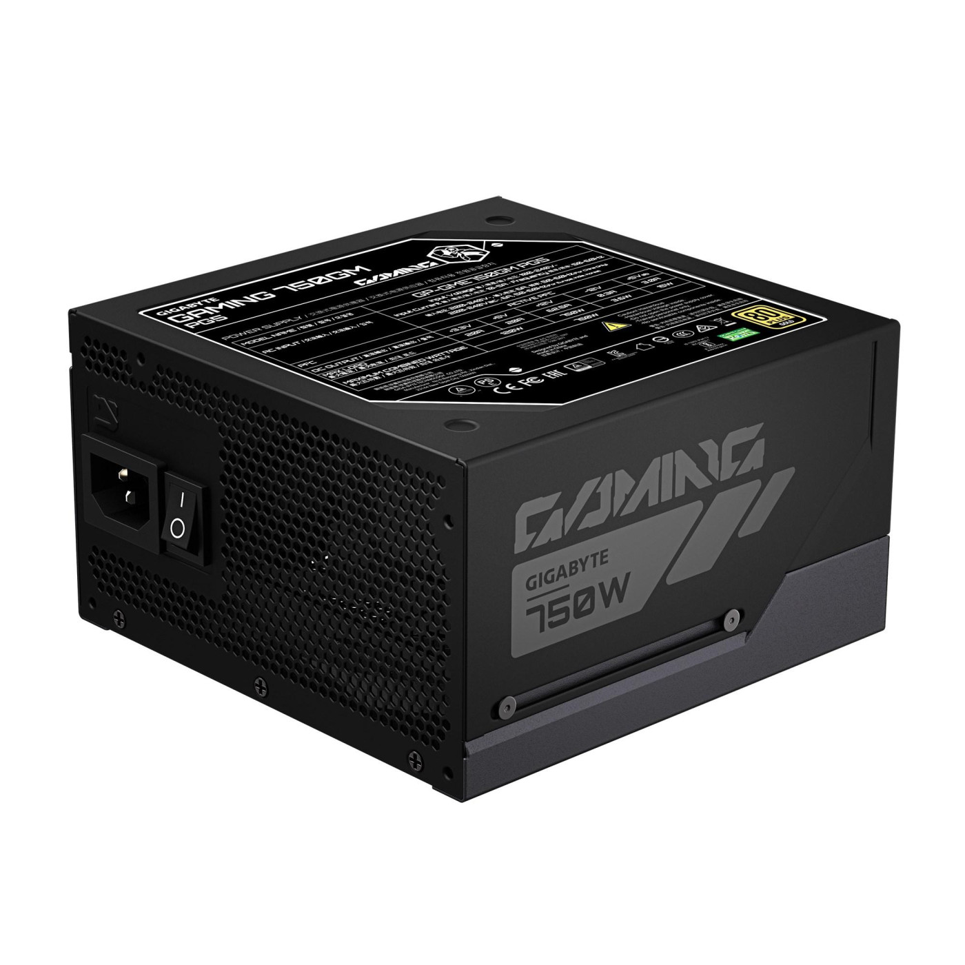 Блок питания GIGABYTE Gaming 750GM PG5 80+ Gold (GP-GME750GM PG5) Black