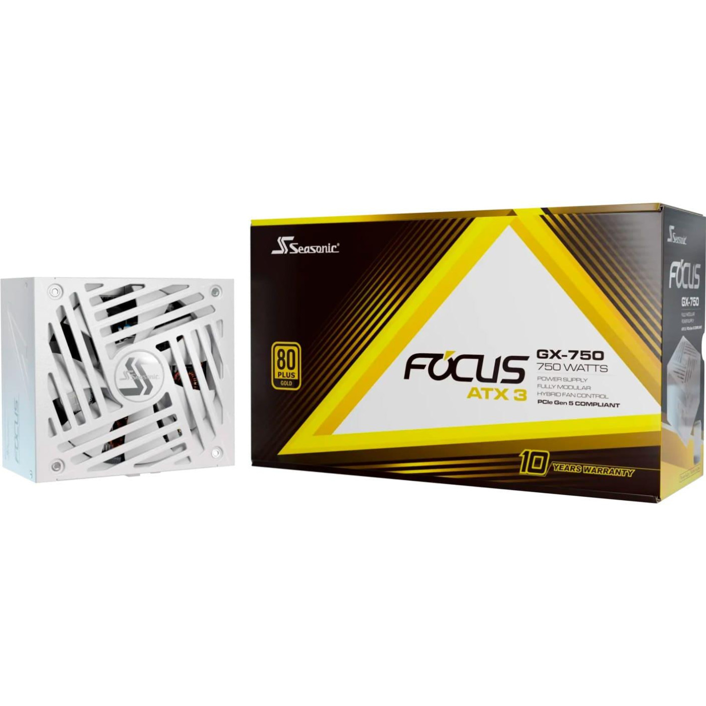 Блок питания Seasonic FOCUS GX-750 750W ATX 3.1 80+ Gold White (FOCUS-GX-750-ATX31-WHITE)
