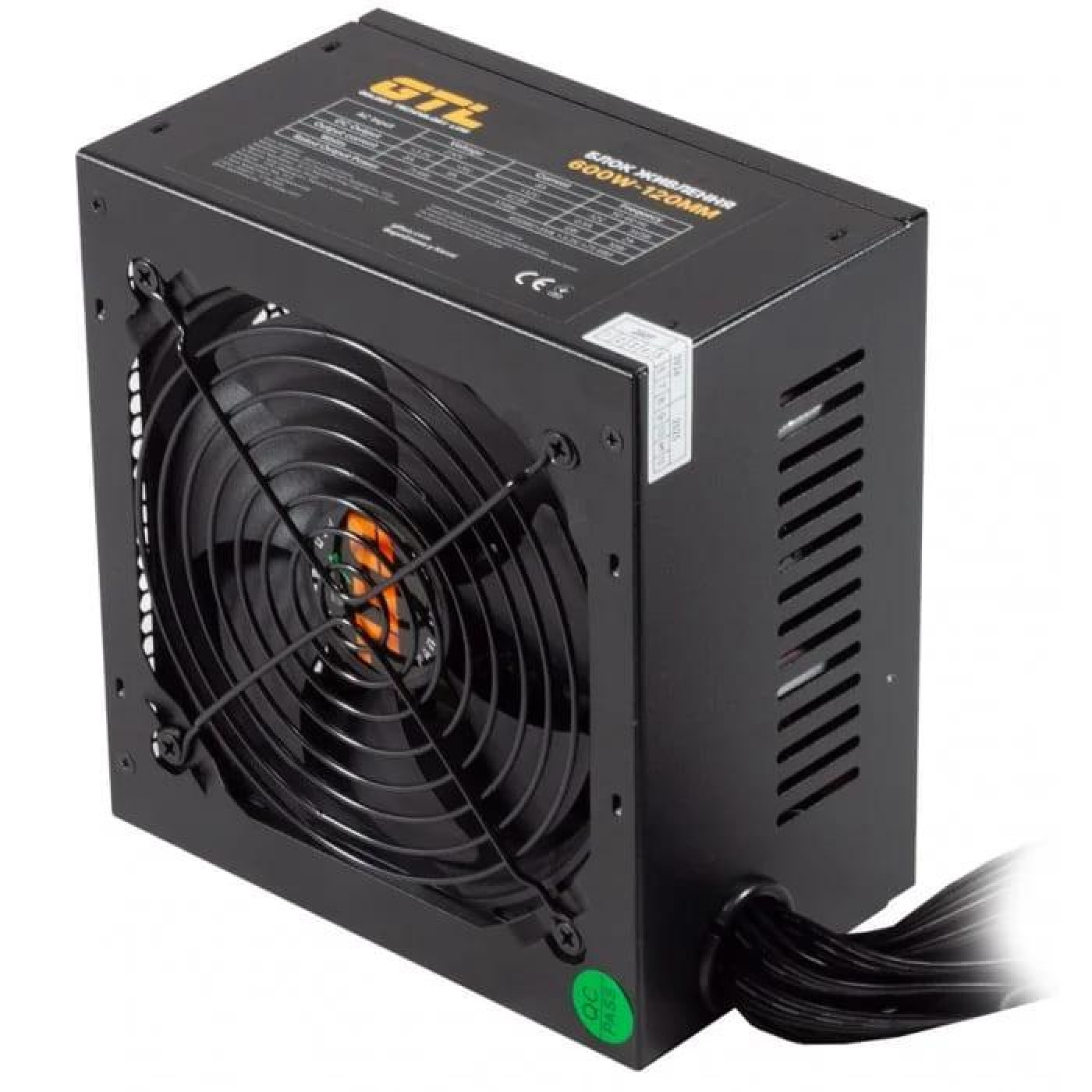 Блок живлення GTL 600W Gaming Star Black 80 Plus (GTLGS600BK)