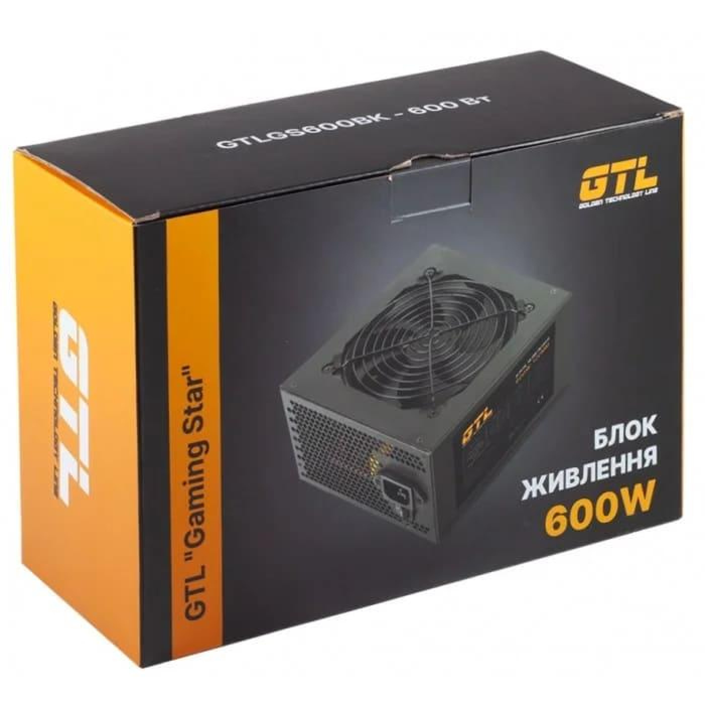 Блок живлення GTL 600W Gaming Star Black 80 Plus (GTLGS600BK)