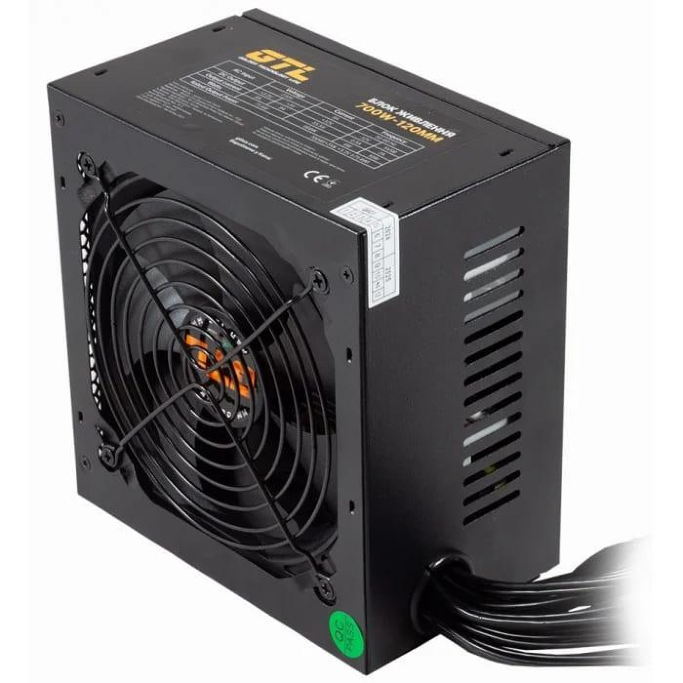 Блок живлення GTL 700W Gaming Star Black 80 Plus (GTLGS700BK)