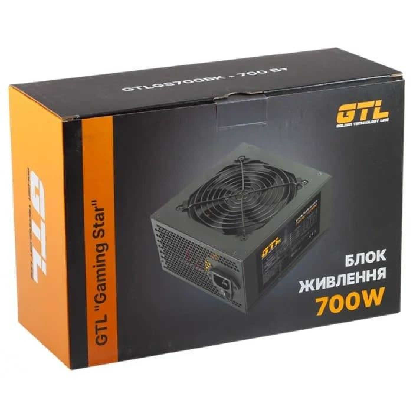 Блок живлення GTL 700W Gaming Star Black 80 Plus (GTLGS700BK)
