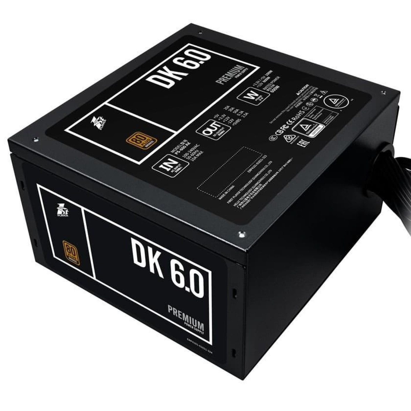 Блок питания 1stPlayer PS-600AX 600W (DKPM-BRZ-600-BK-EU)