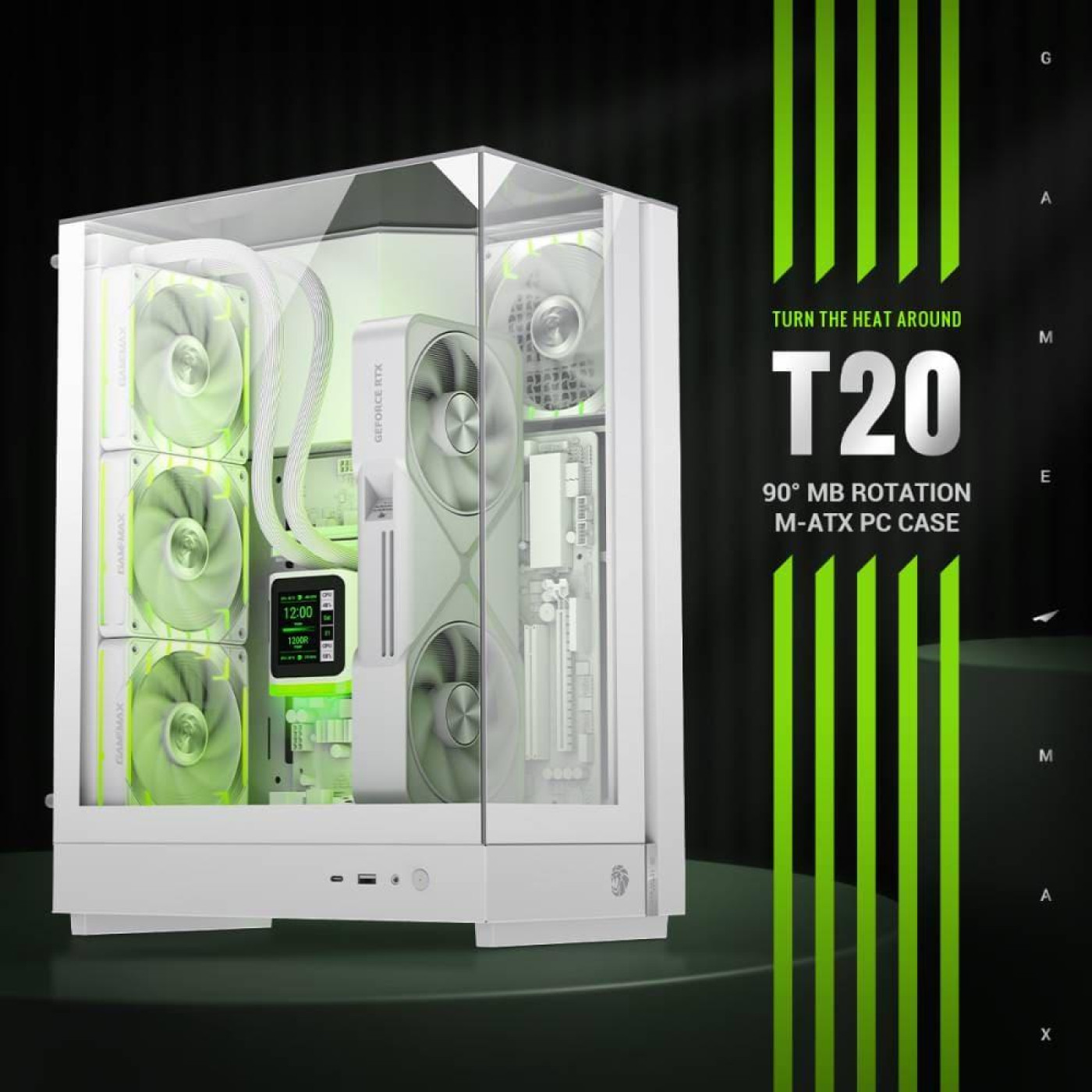 Корпус GameMax T20 WH (T20 WH)