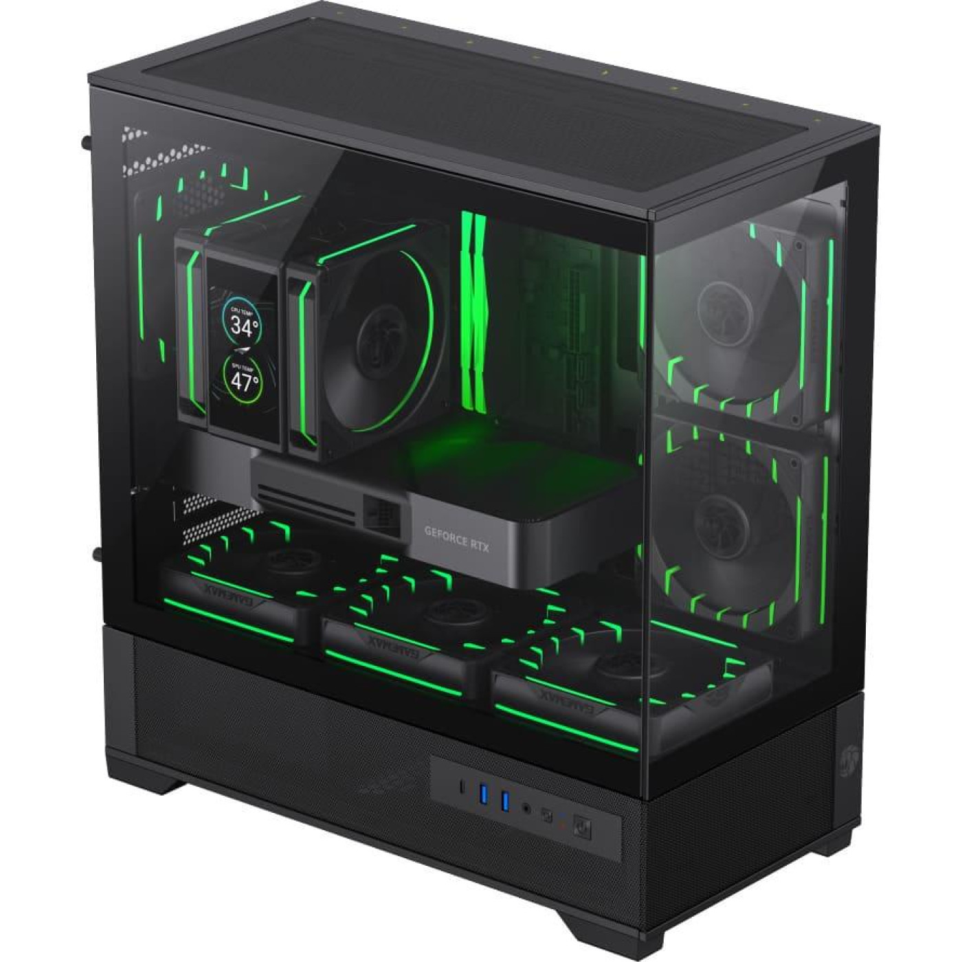 Корпус GameMax Vista 2 M Tempered Glass без БЖ Black (VISTA 2 MB)