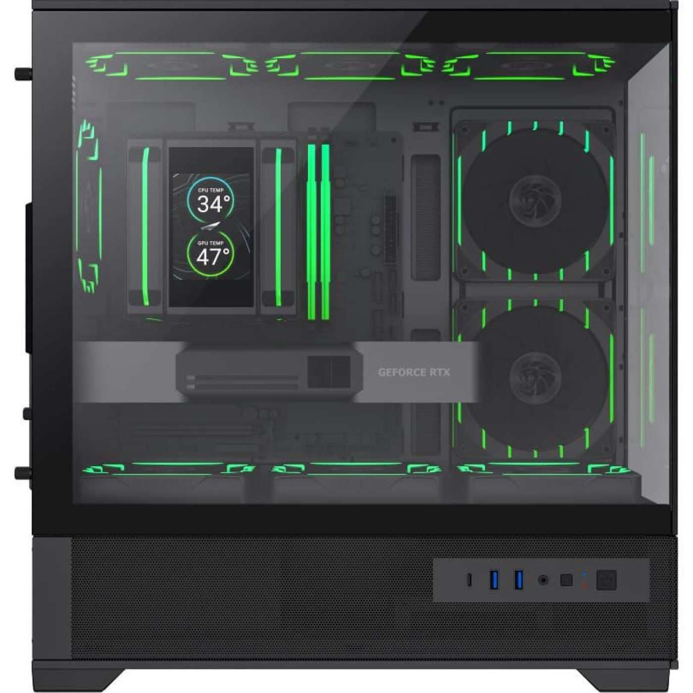 Корпус GameMax Vista 2 M Tempered Glass без БЖ Black (VISTA 2 MB)