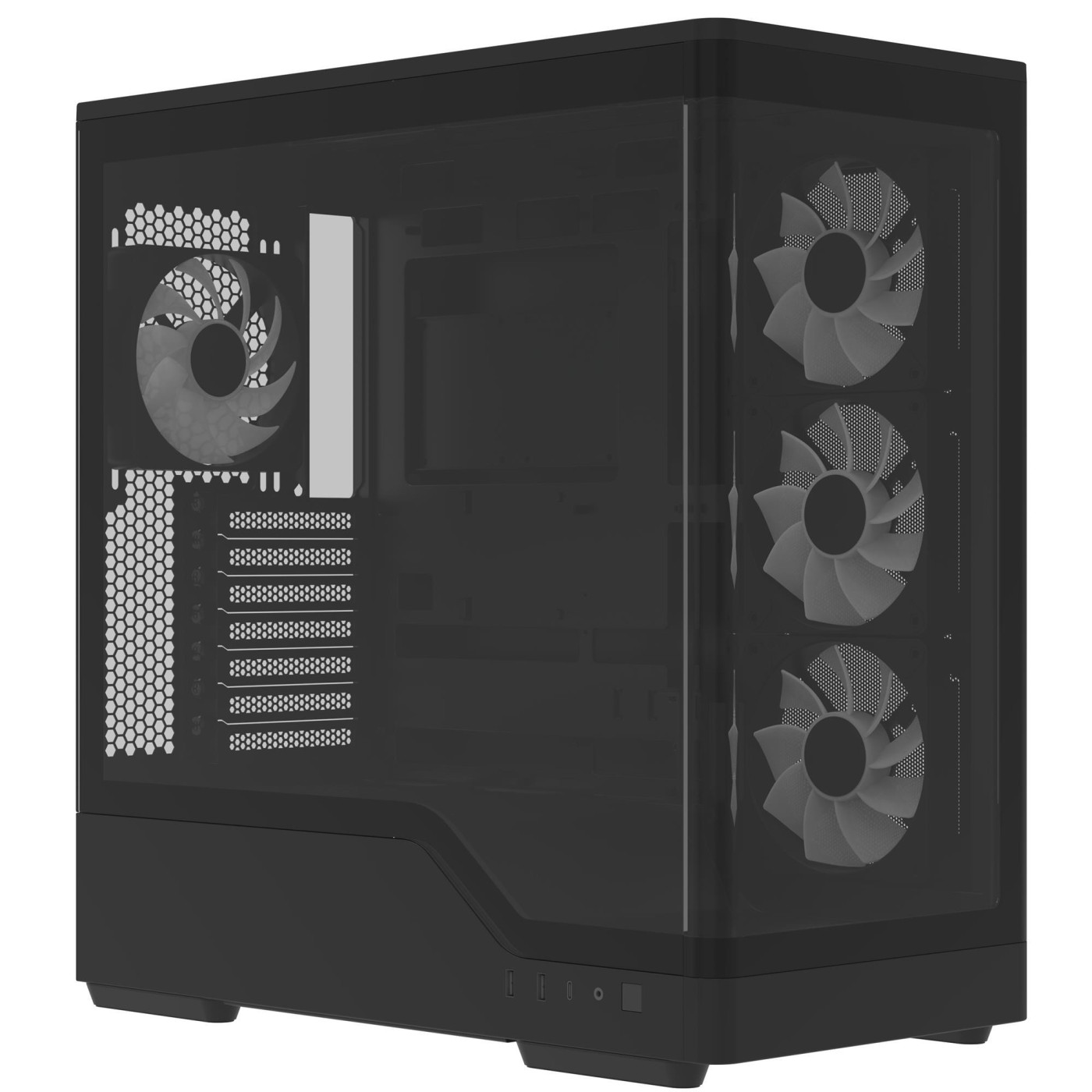 Корпус AeroCool P500A-BK-v1 Black (ACCM-PN08143.11)