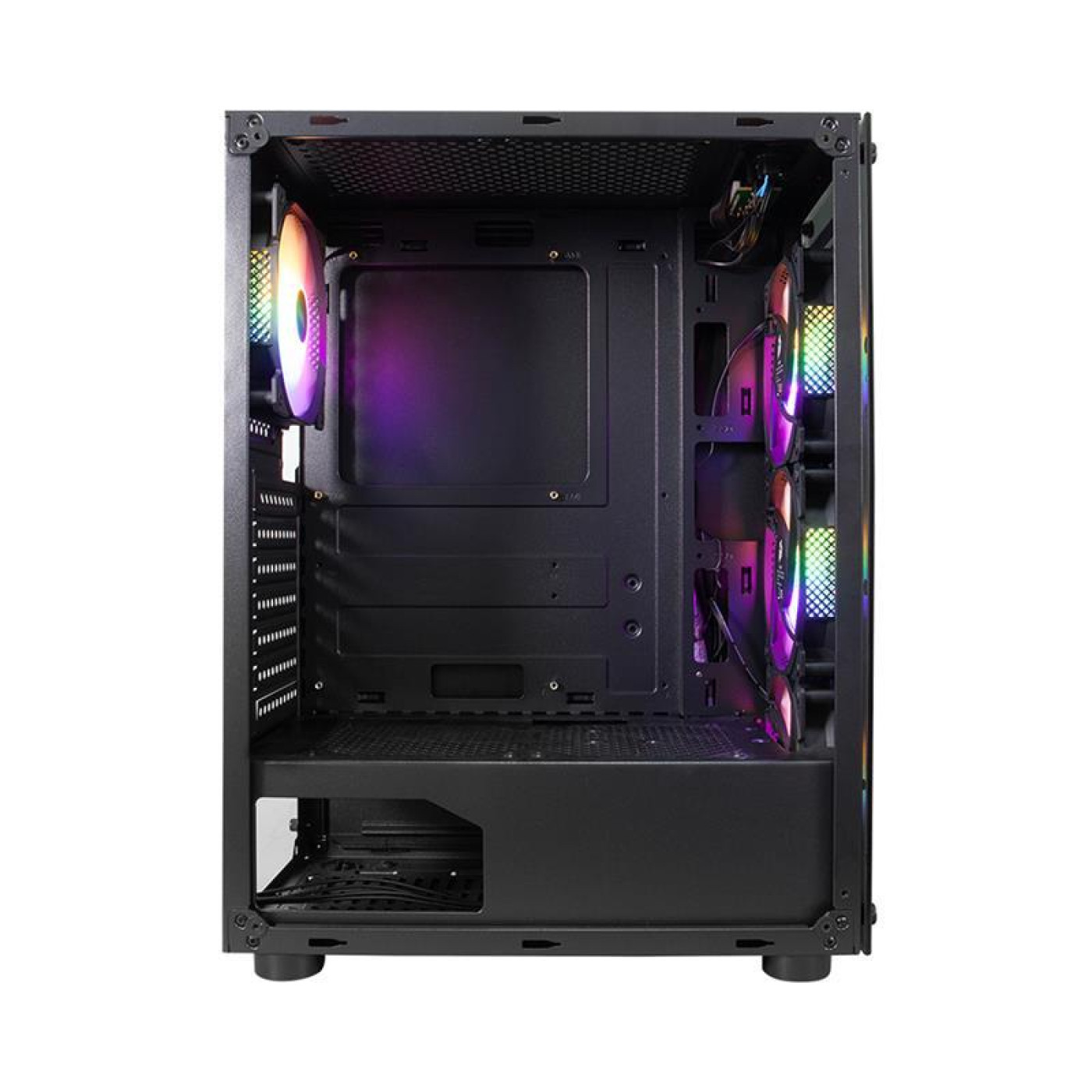 Корпус 1stPlayer V3-B-BK-4F1 Black без БЖ (V3-B-BK-4F1)