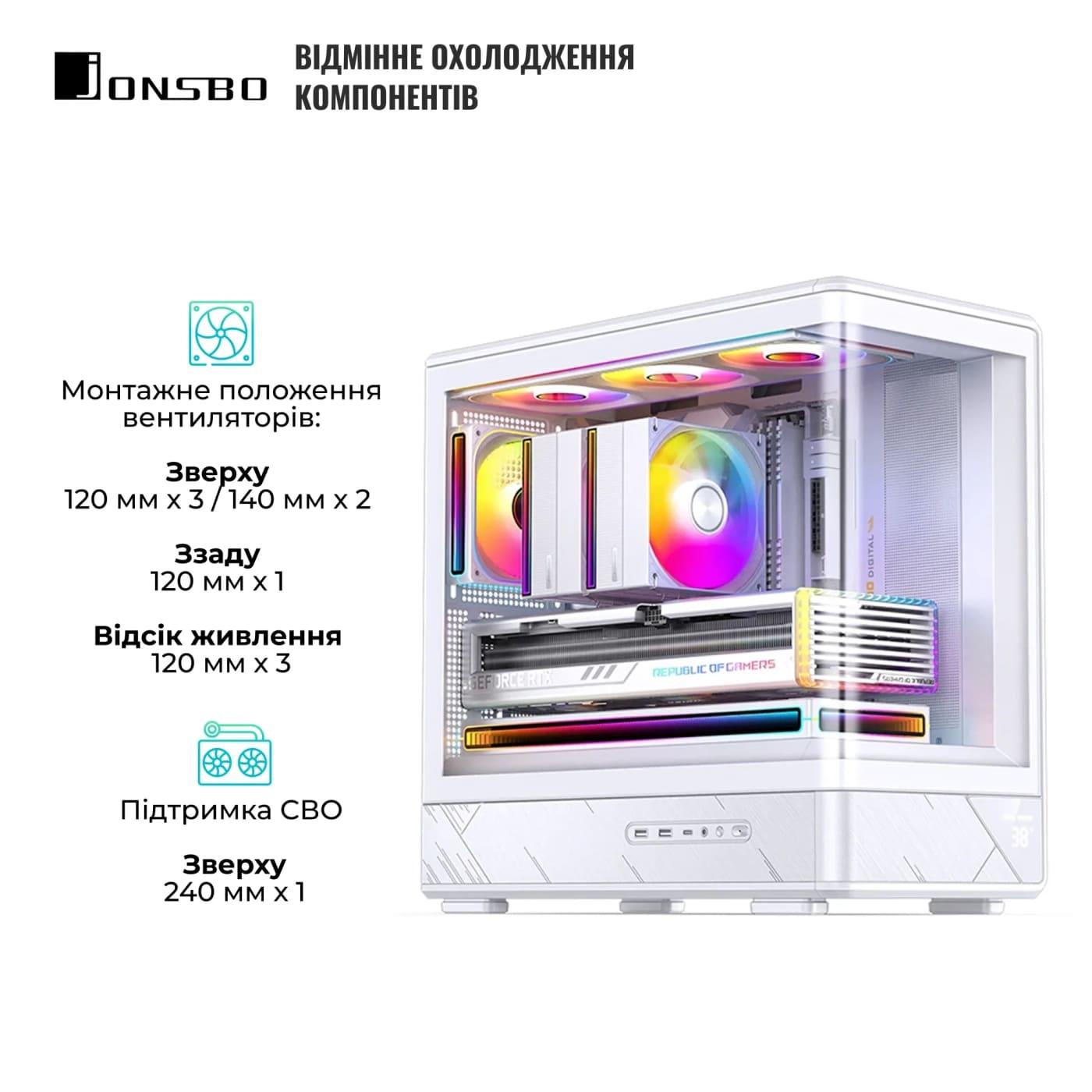 Корпус Jonsbo D200 White (D200 White)