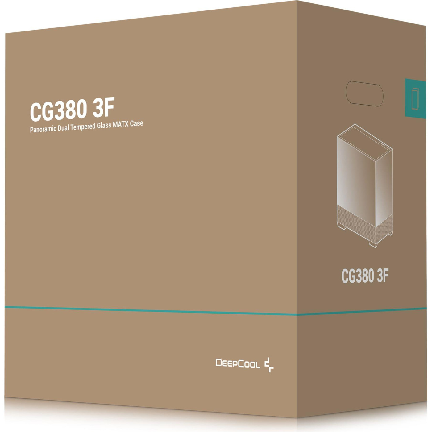 Корпус Deepcool CG380 3F Без БЖ Black (R-CG380-BKAGM3-G)