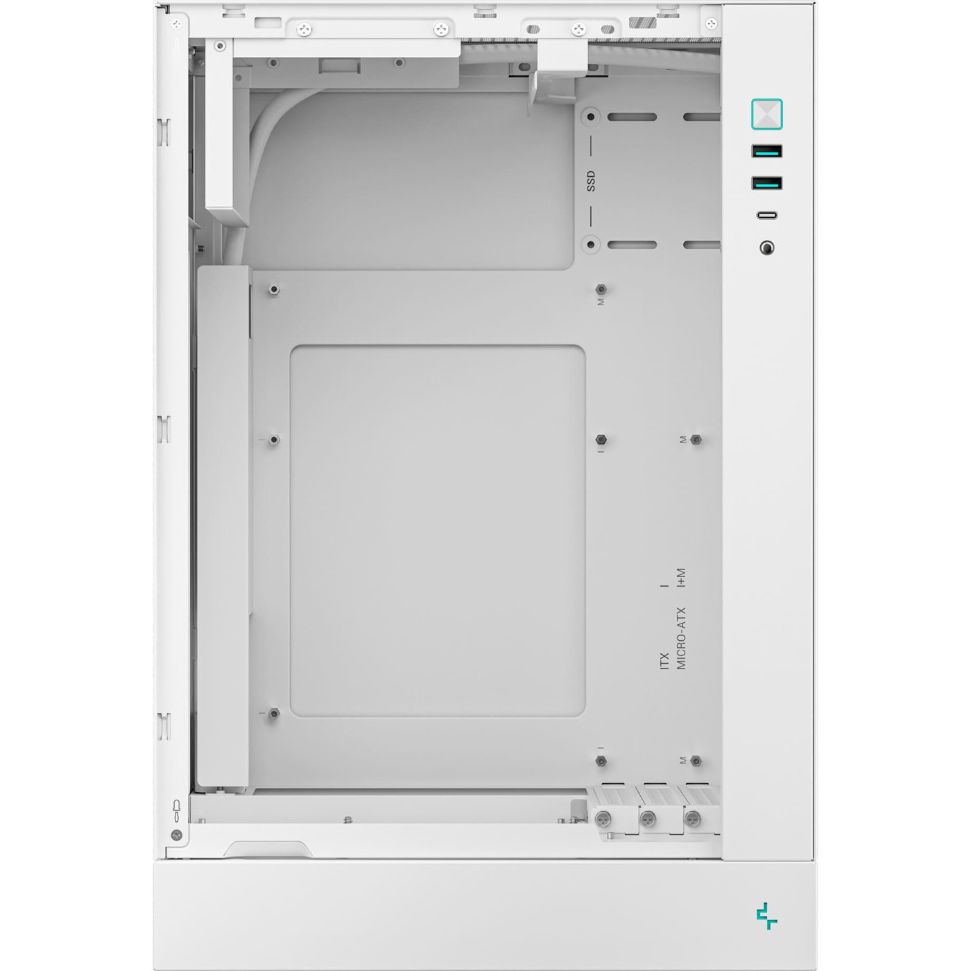 Корпус Deepcool CH170 PLUS без БЖ White (R-CH170-WHNGM0-G) Без БП