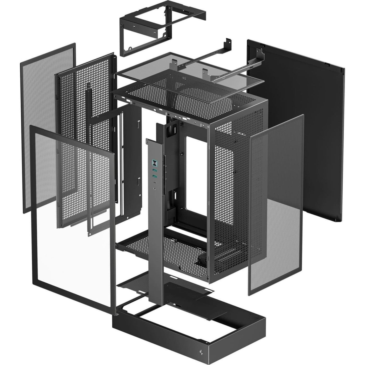 Корпус Deepcool CH170 PLUS без БЖ Black (R-CH170-BKNGM0-G) Без БП