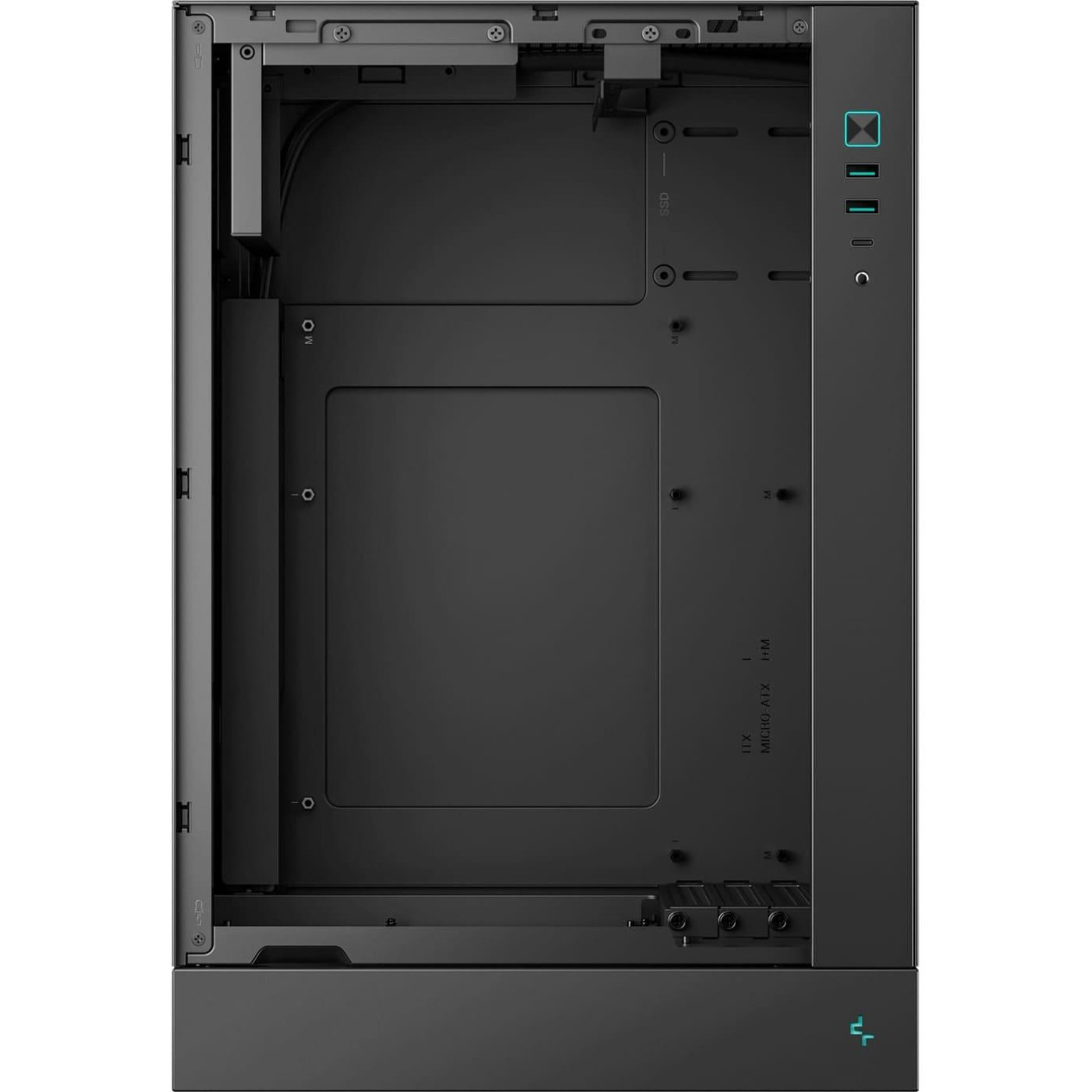 Корпус Deepcool CH170 PLUS без БЖ Black (R-CH170-BKNGM0-G) Без БП