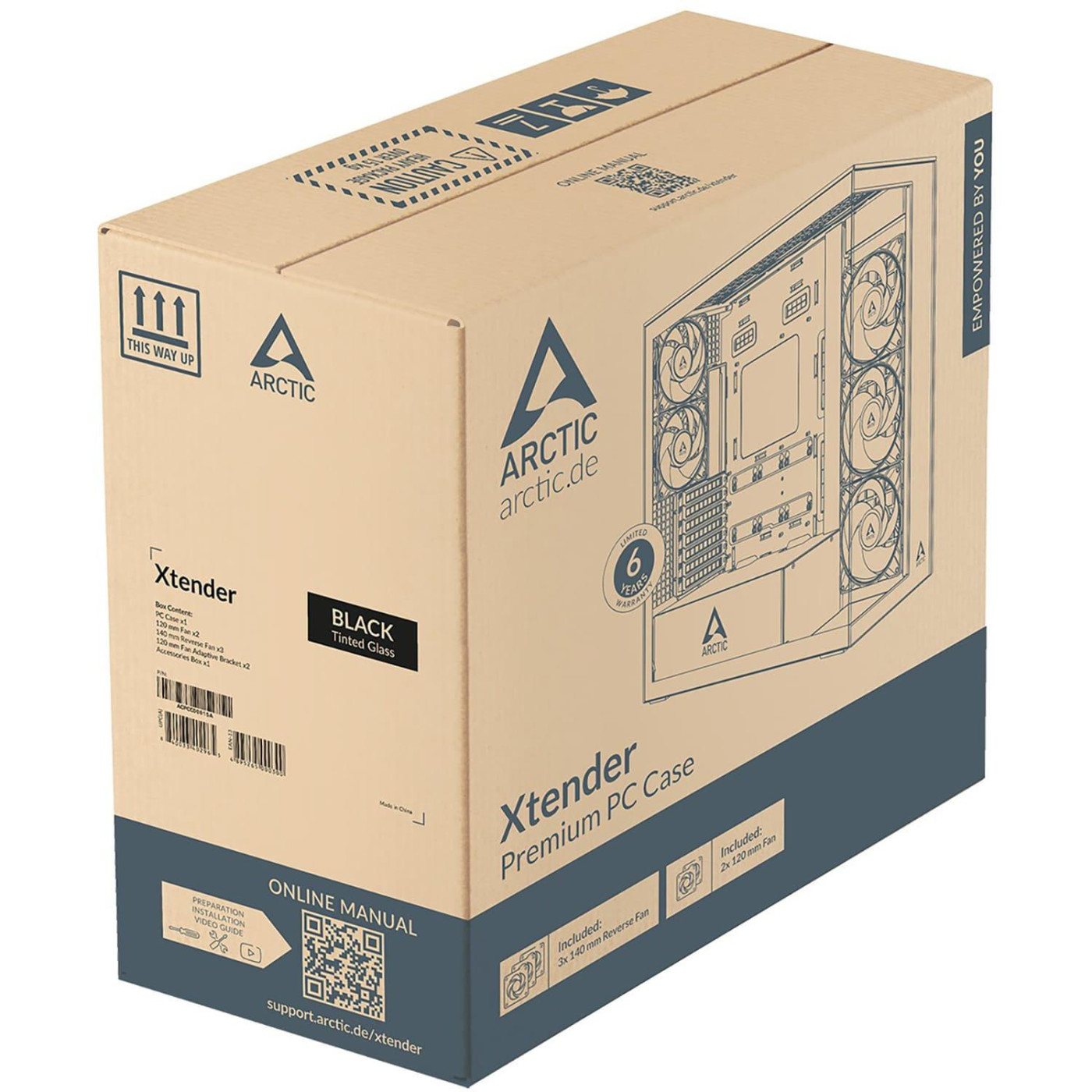 Корпус Arctic Xtender VG без БП Black (ACPCC00016A)