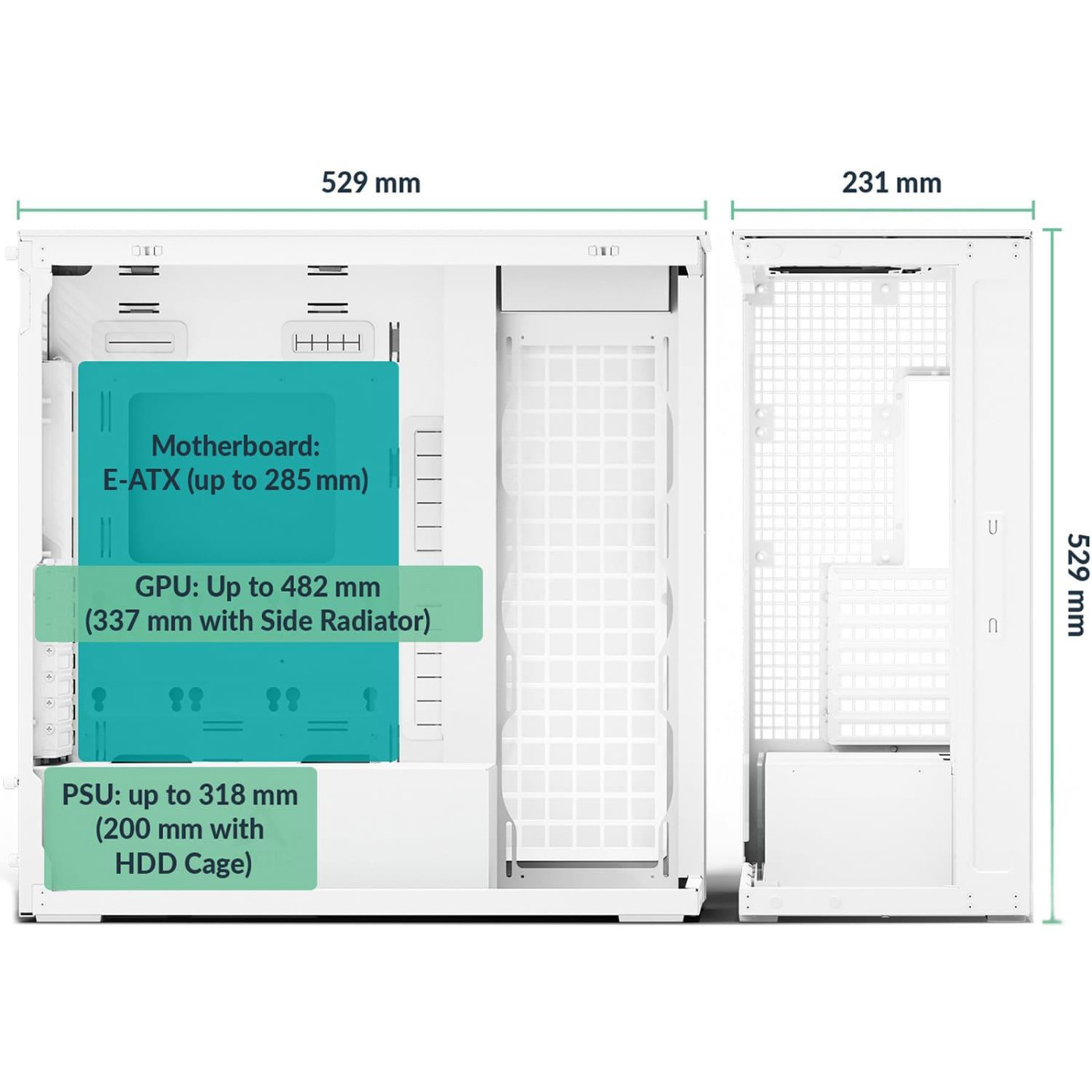 Корпус Arctic Xtender VG White (ACPCC00017A) Без БП