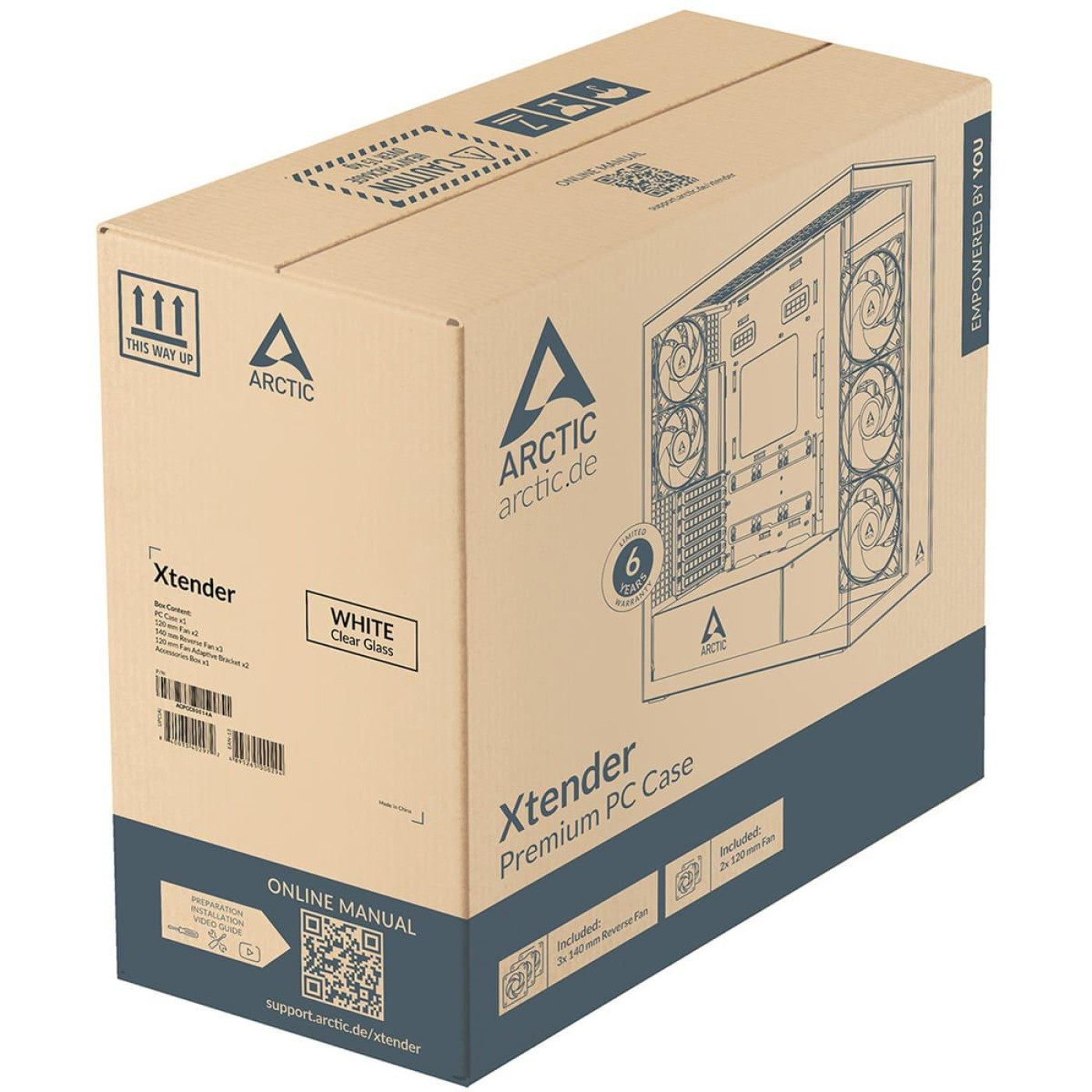 Корпус Arctic Xtender VG White (ACPCC00017A) Без БП