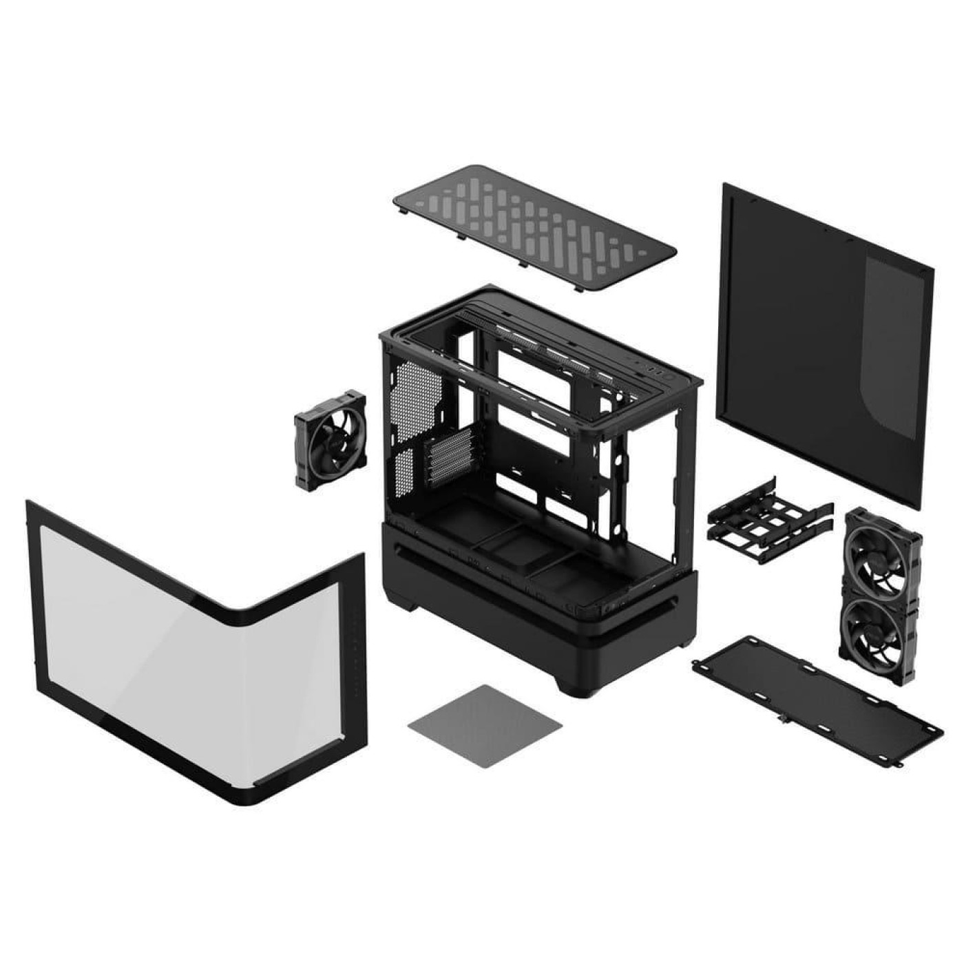 Корпус ASUS PRIME AP202 TG ARGB BLACK (90DC00P0-B19000)