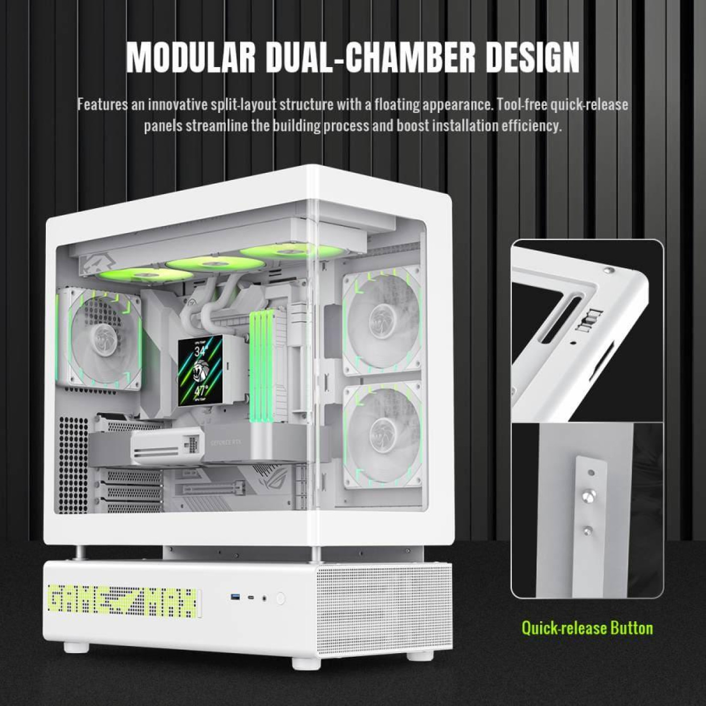 Корпус GameMax N90 Tempered Glass без БЖ White (N90 WH)