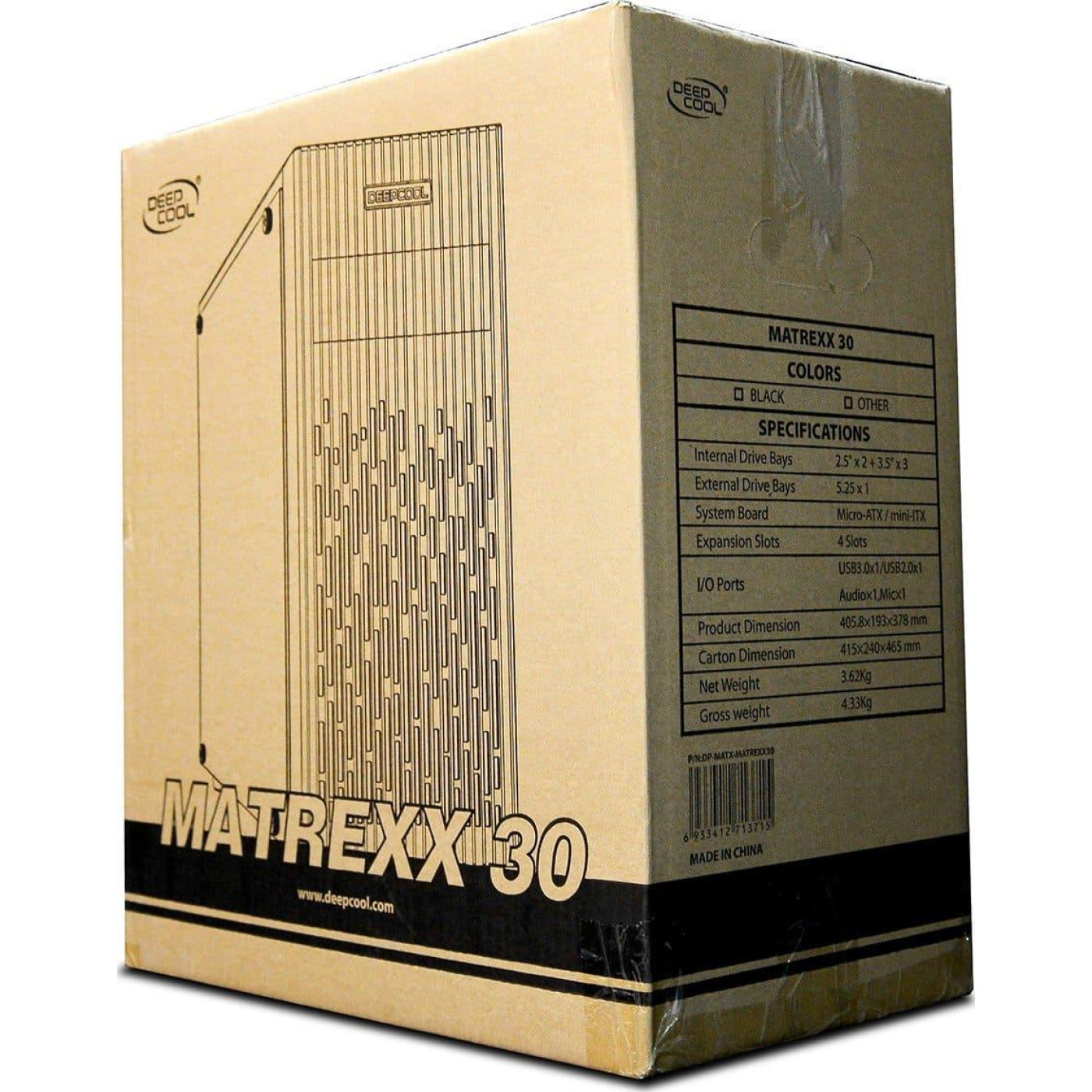 Корпус Deepcool Matrexx 30 Black (Matrexx 30)