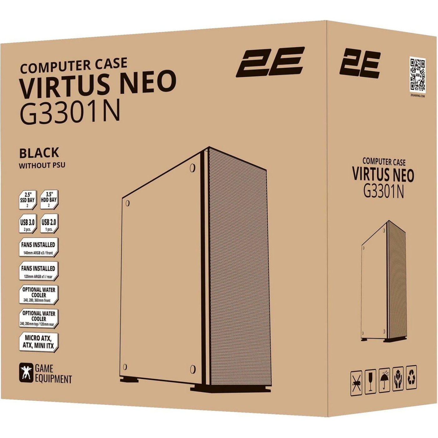 Корпус 2E GAMING VIRTUS NEO G3301N (2E-G3301N)