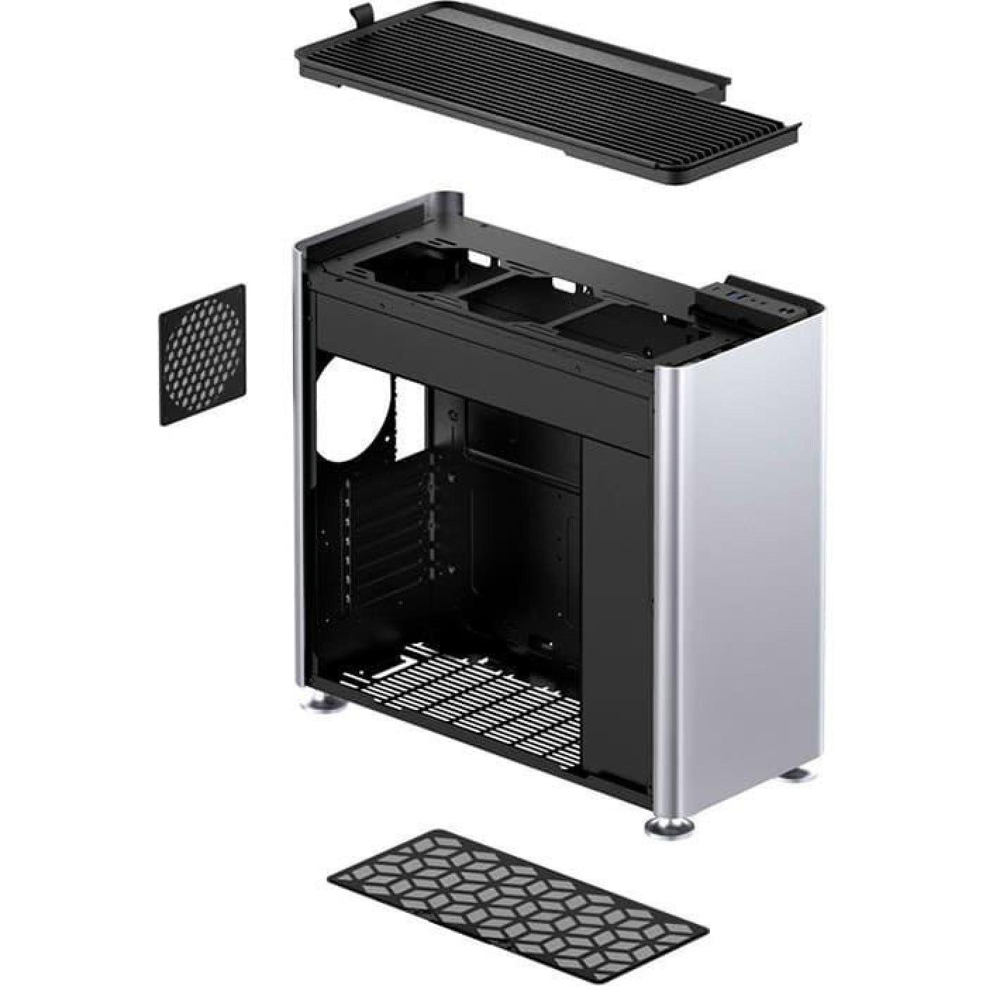 Корпус Jonsplus i400-A Aluminum Silver (i400-A Silver) Без БП