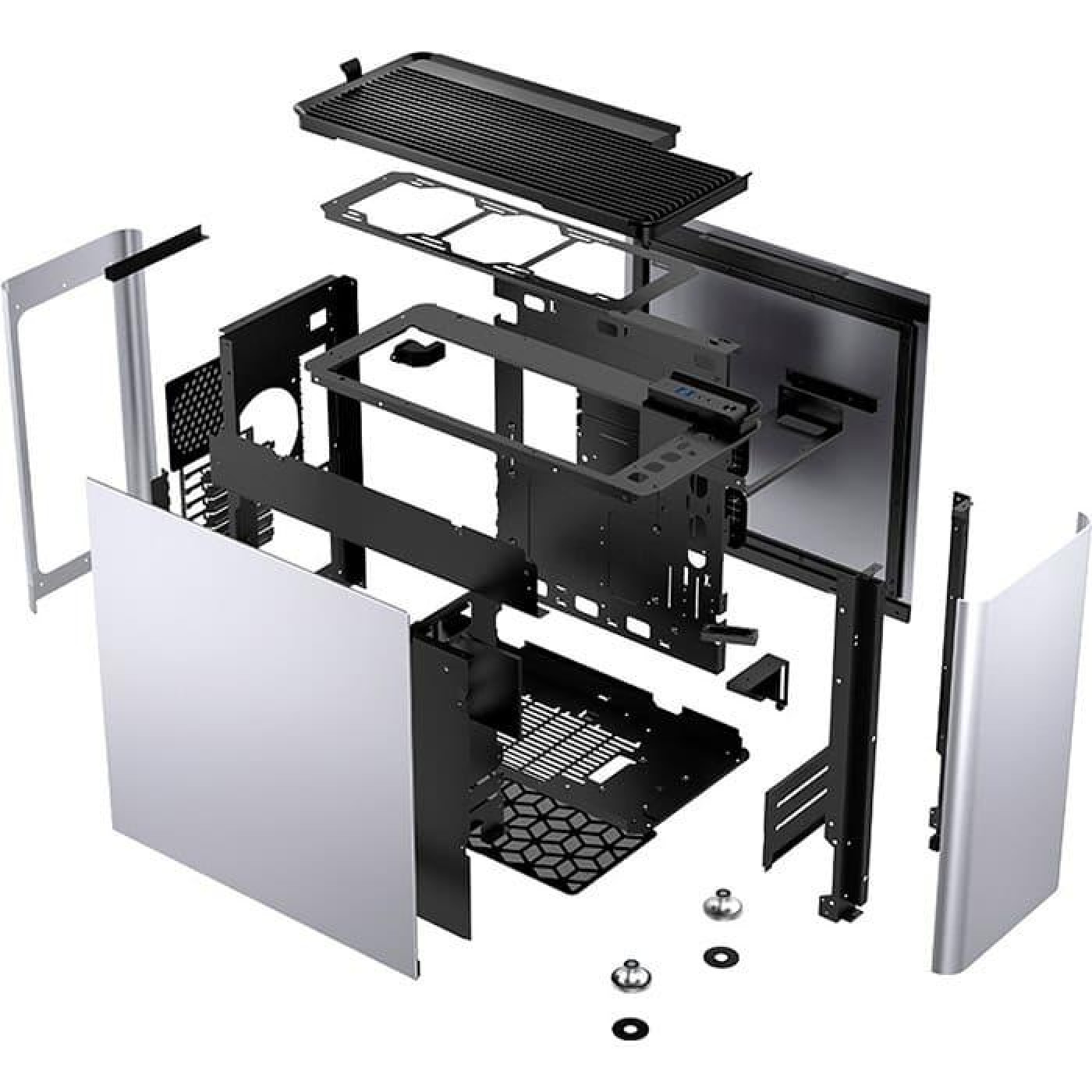 Корпус Jonsplus i400-A Aluminum Silver (i400-A Silver) Без БП