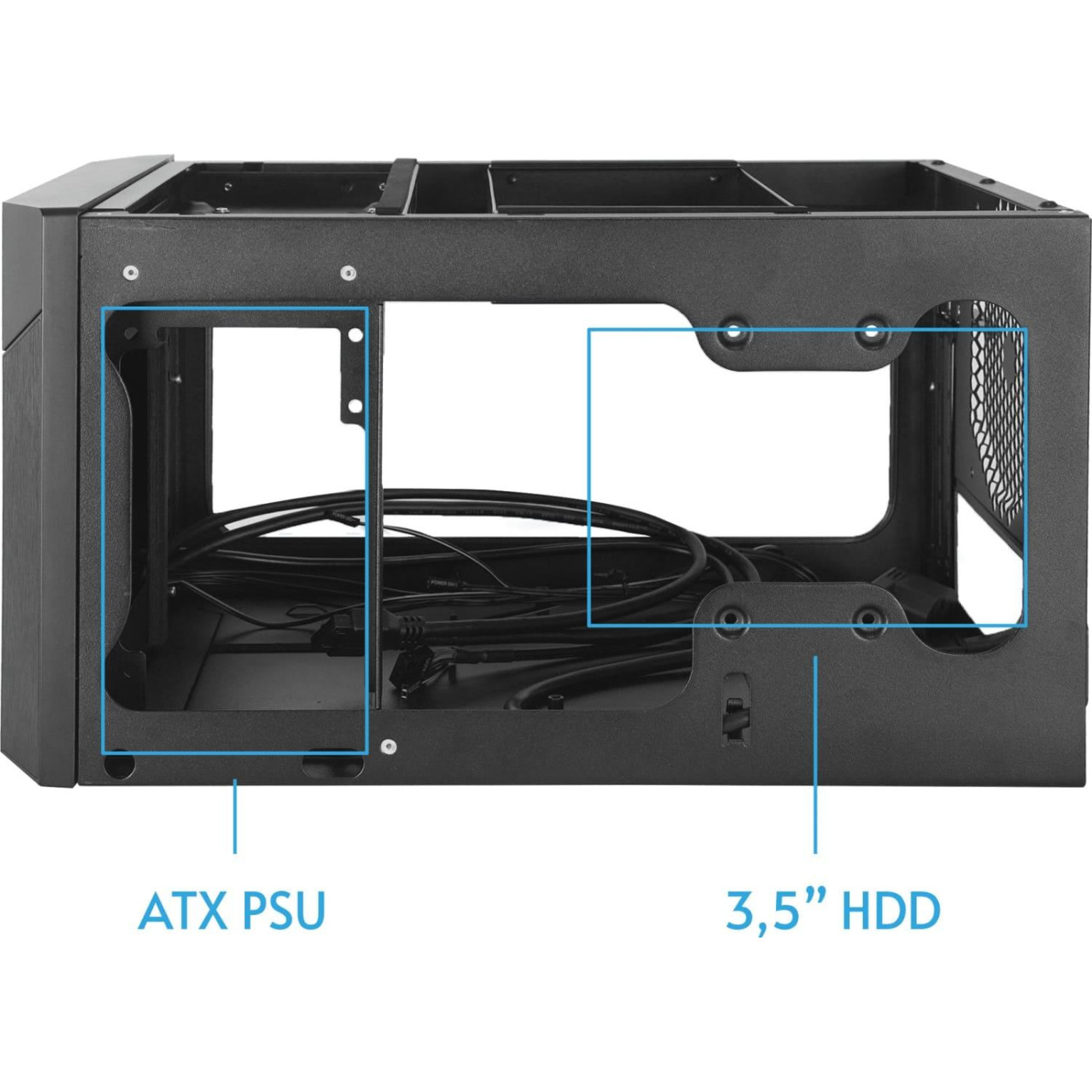 Корпус Chieftec PRO CUBE MINI CN-01B-OP miniITX, без БЖ, Black (CN-01B-OP) Без БП