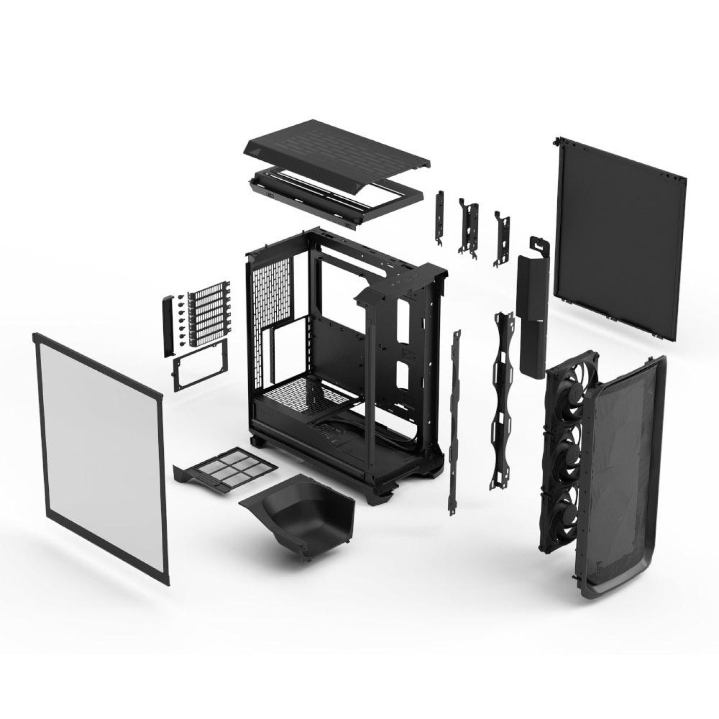 Корпус Fractal Design Meshify 3 Tempered Glass Black (FD-C-MES3A-02) Без БП