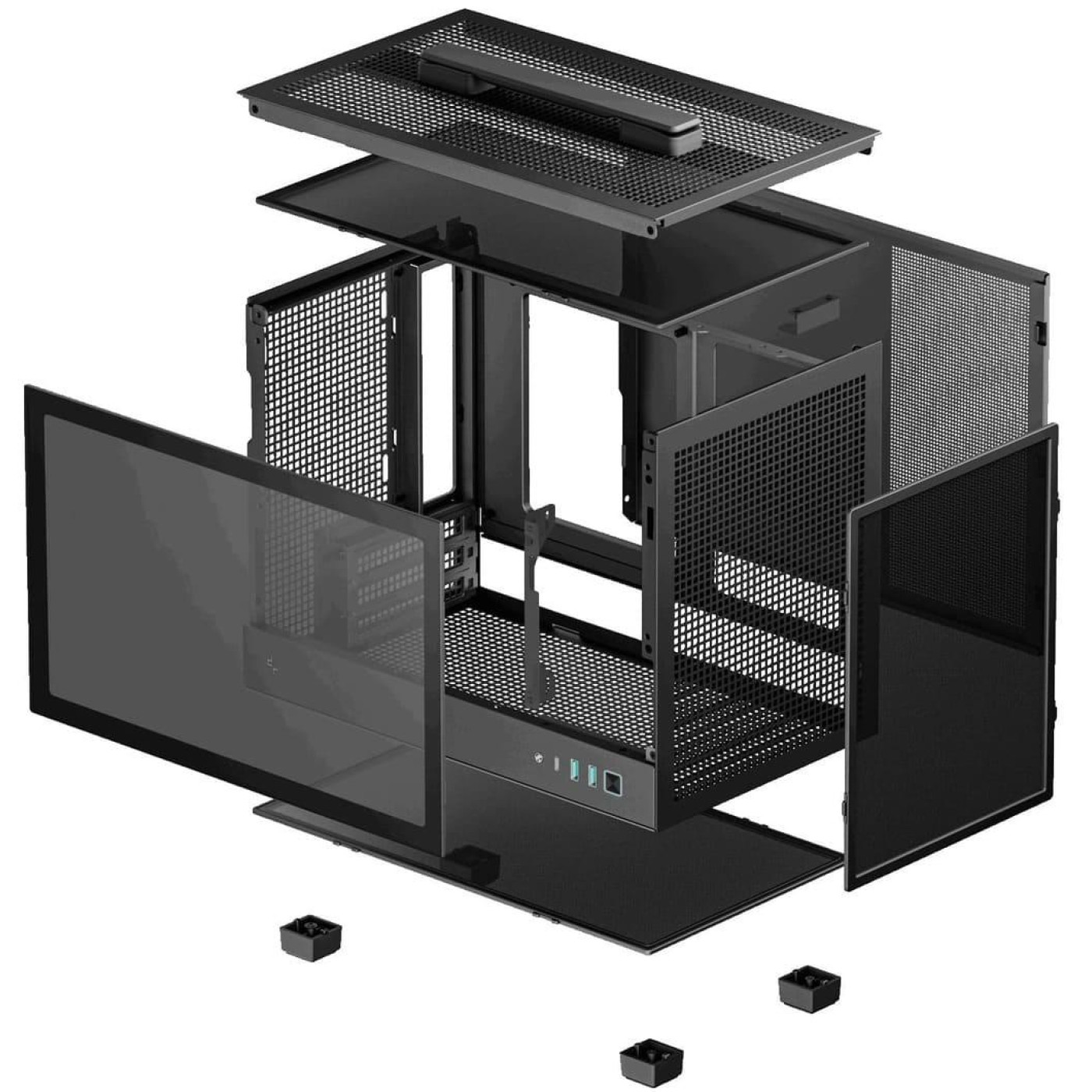 Корпус Deepcool CH160 Black (R-CH160-BKNGI0-G-1) Без БП