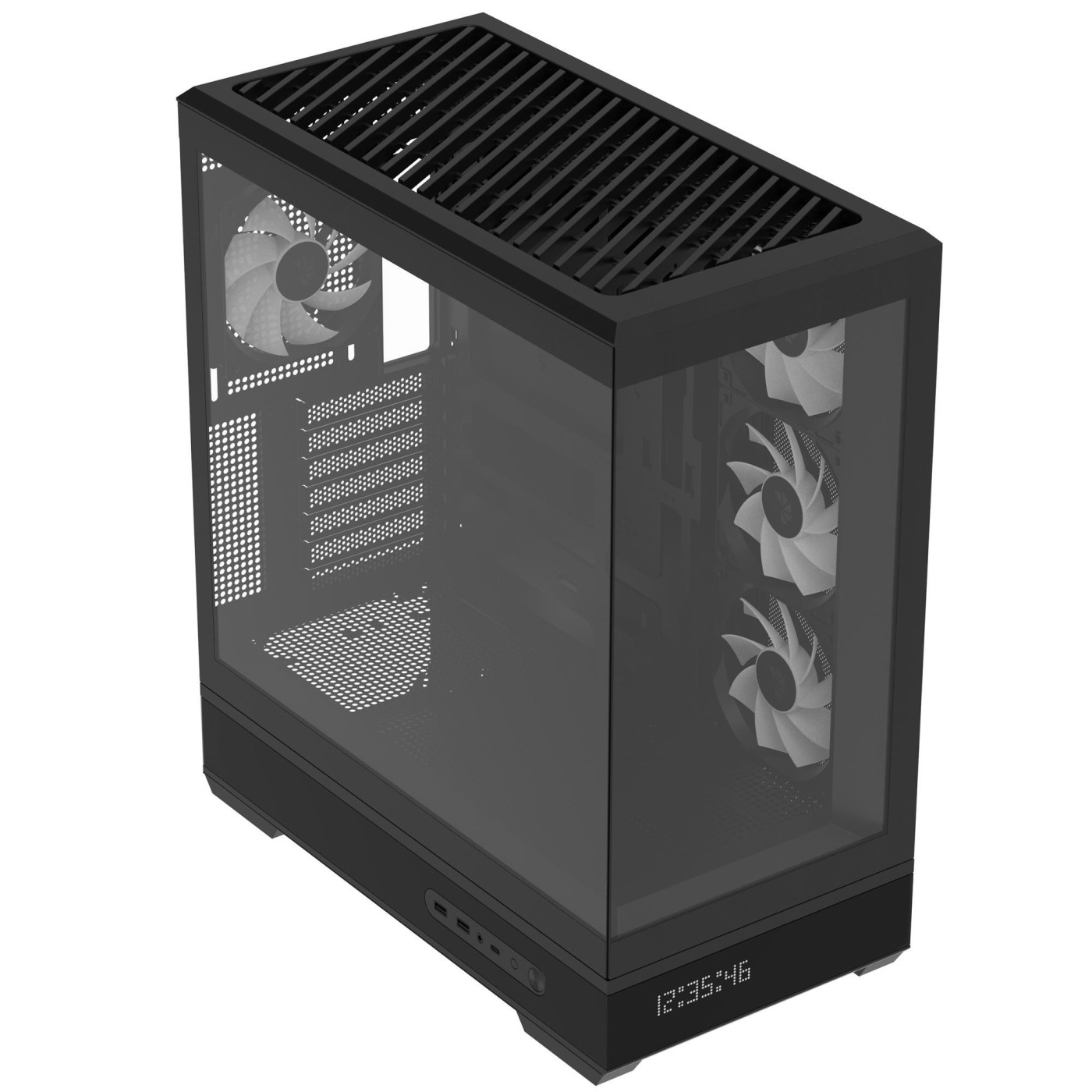 Корпус AeroCool P500B Digi-BK-v1 Black (ACCM-PN09143.11)
