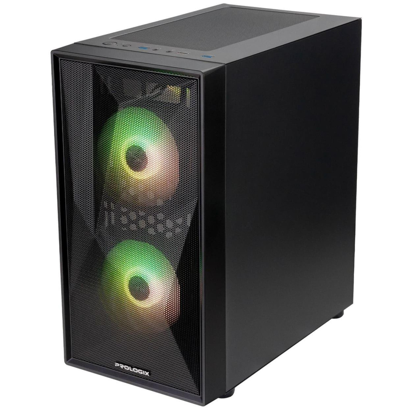 Корпус ProLogix E102 Tempered Glass&Mesh Black (E102) Без БП