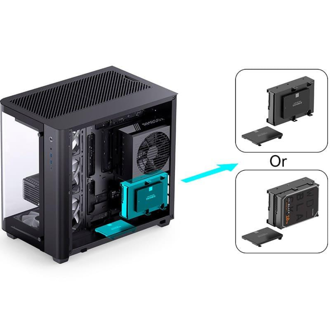 Корпус Jonsbo TK-3 Black (TK-3 Black) Без БП